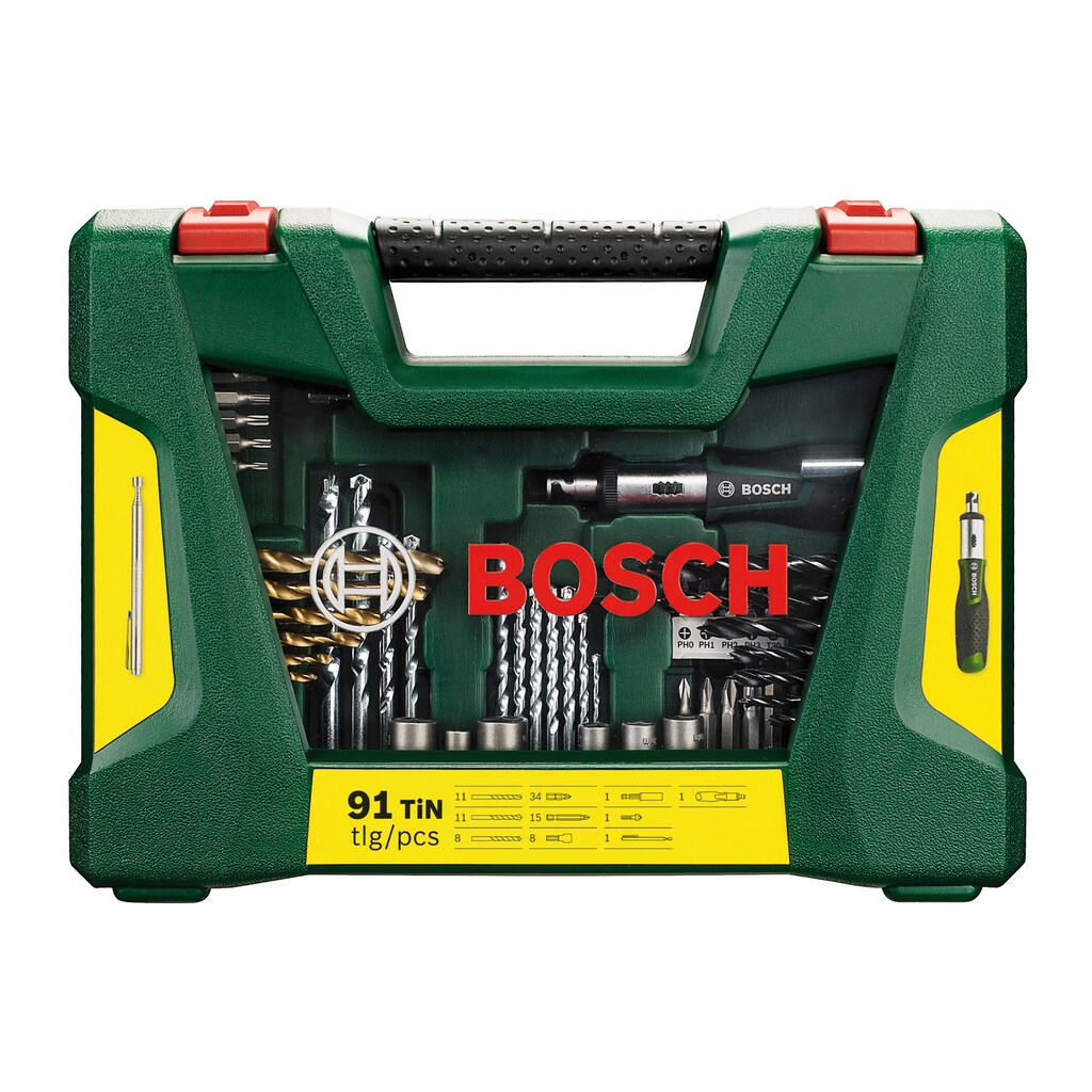 Bosch Home & Garden Bohrer- und Bitset »V-Line«, 91-teilig