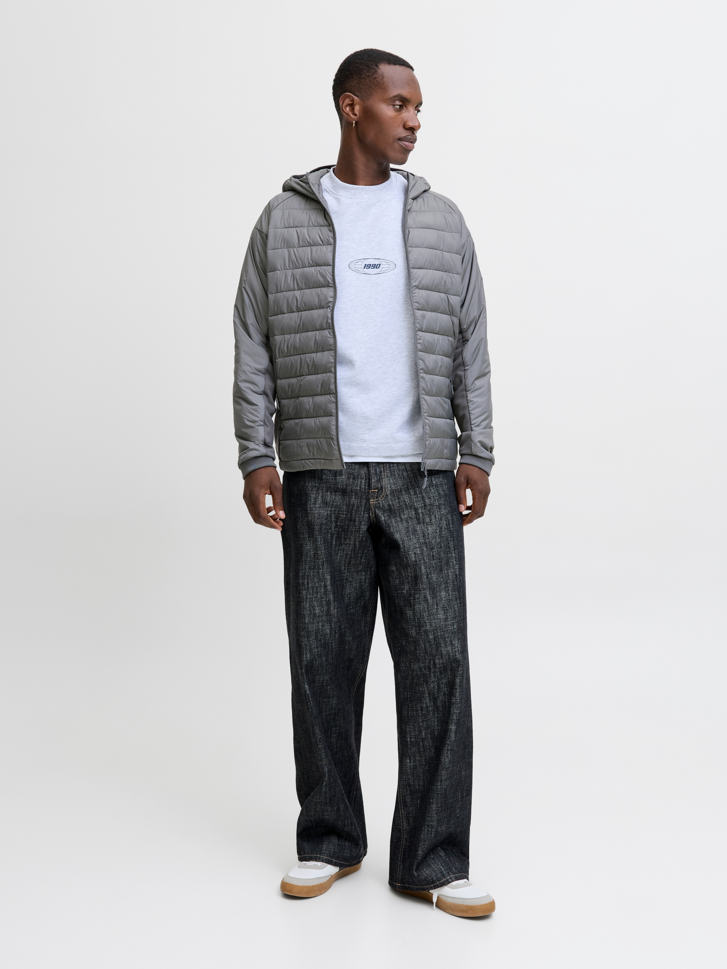 Jack & Jones Steppjacke »JJESTATE HYBRID JACKET NOOS« mit Kapuze mit Kapuze