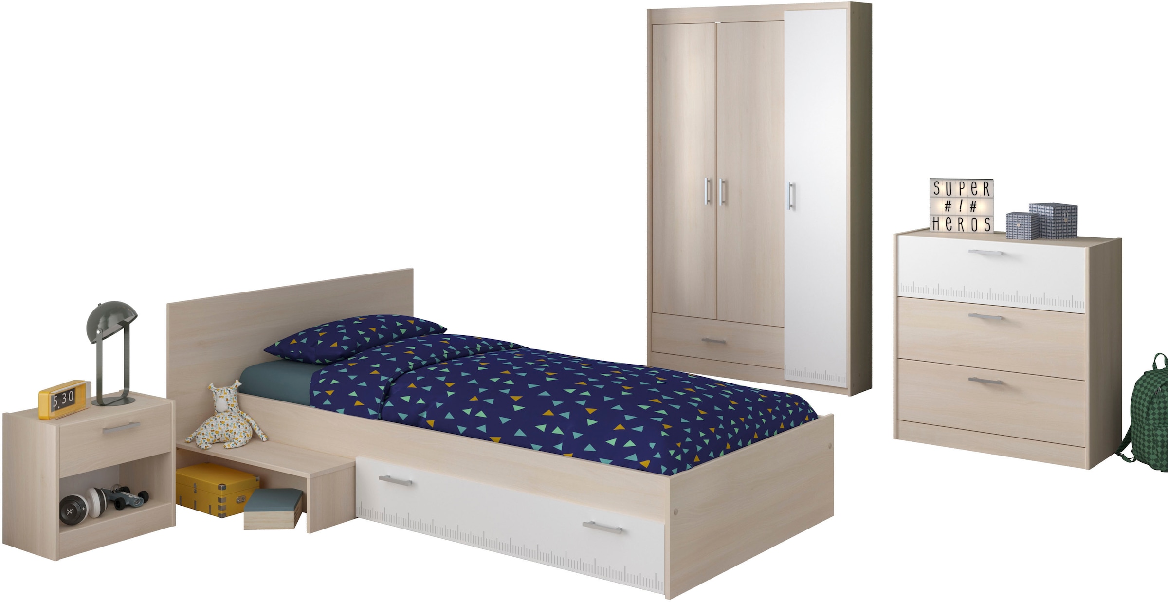 Parisot Jugendzimmer-Set »Parisot Kinderimmer Charly 12«, (4 tlg.)