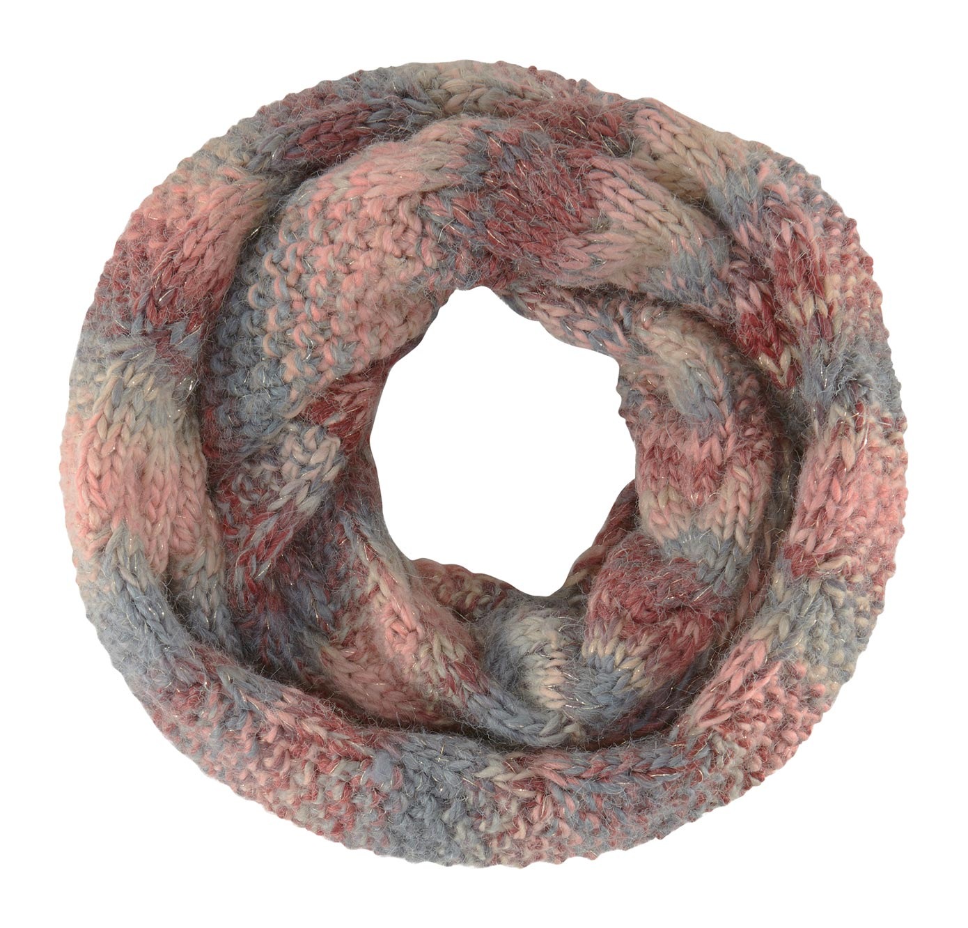gestrickter Loop-Schal aus Wolle