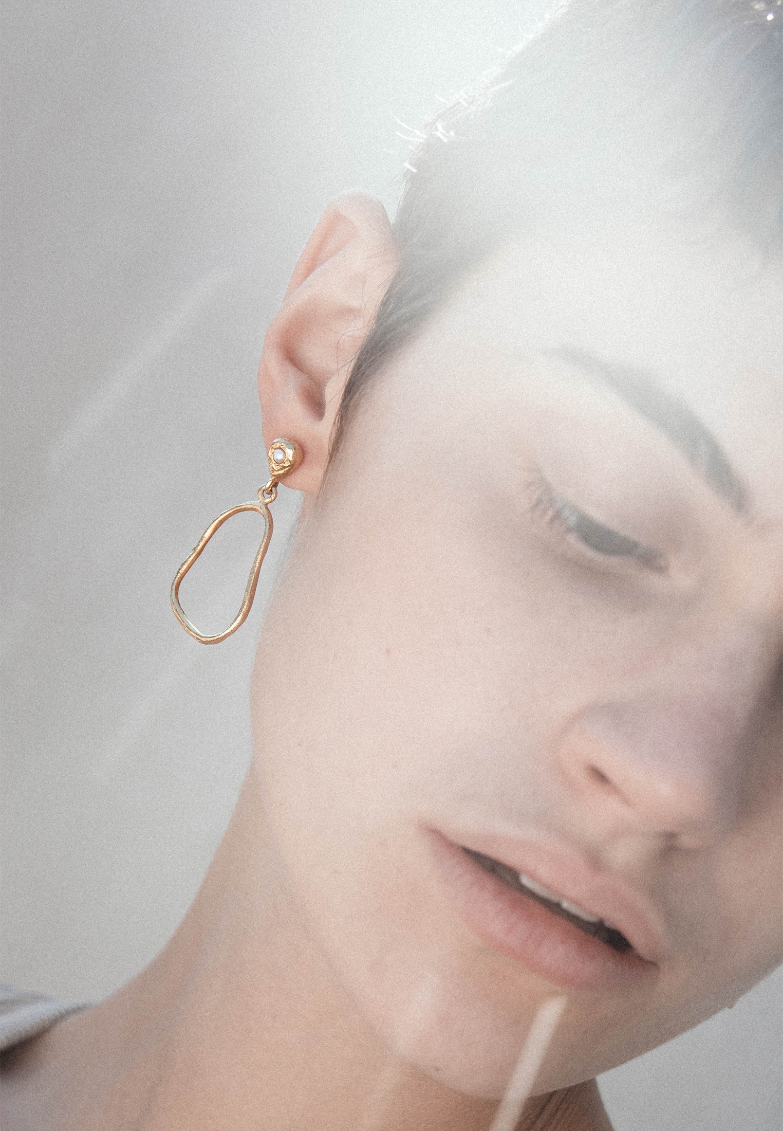 HAZE & GLORY Paar Ohrhänger »Ohrringe Ohrhänger Süsswasserperle - Akila 925 Silber«