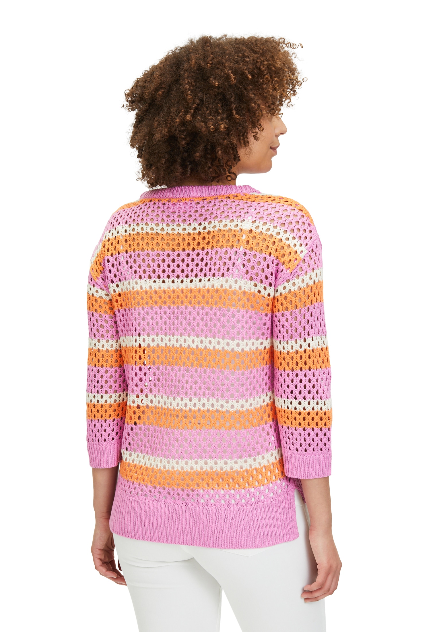 Betty Barclay Rundhalspullover »Grobstrick-Pullover mit Streifen«