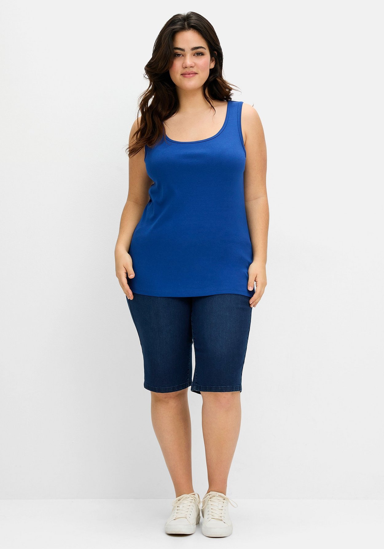 Sheego Tanktop »Tanktop aus reiner Baumwolle«