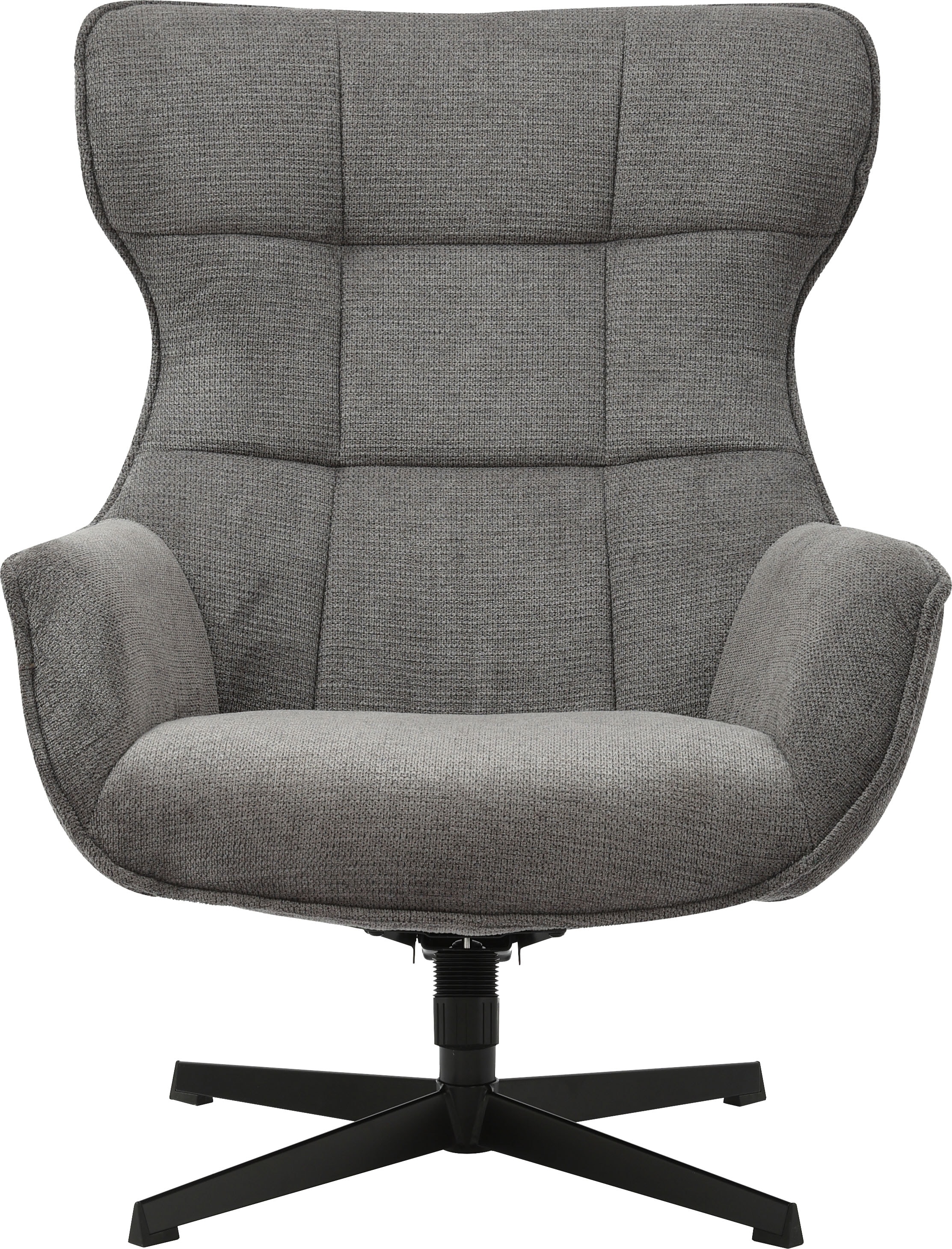 INOSIGN Drehsessel »DEGAN Ohrensessel mit Hocker im Set«, Relaxsessel mit 360-Grad-Drehfunktion u. Hocker, Webstoff