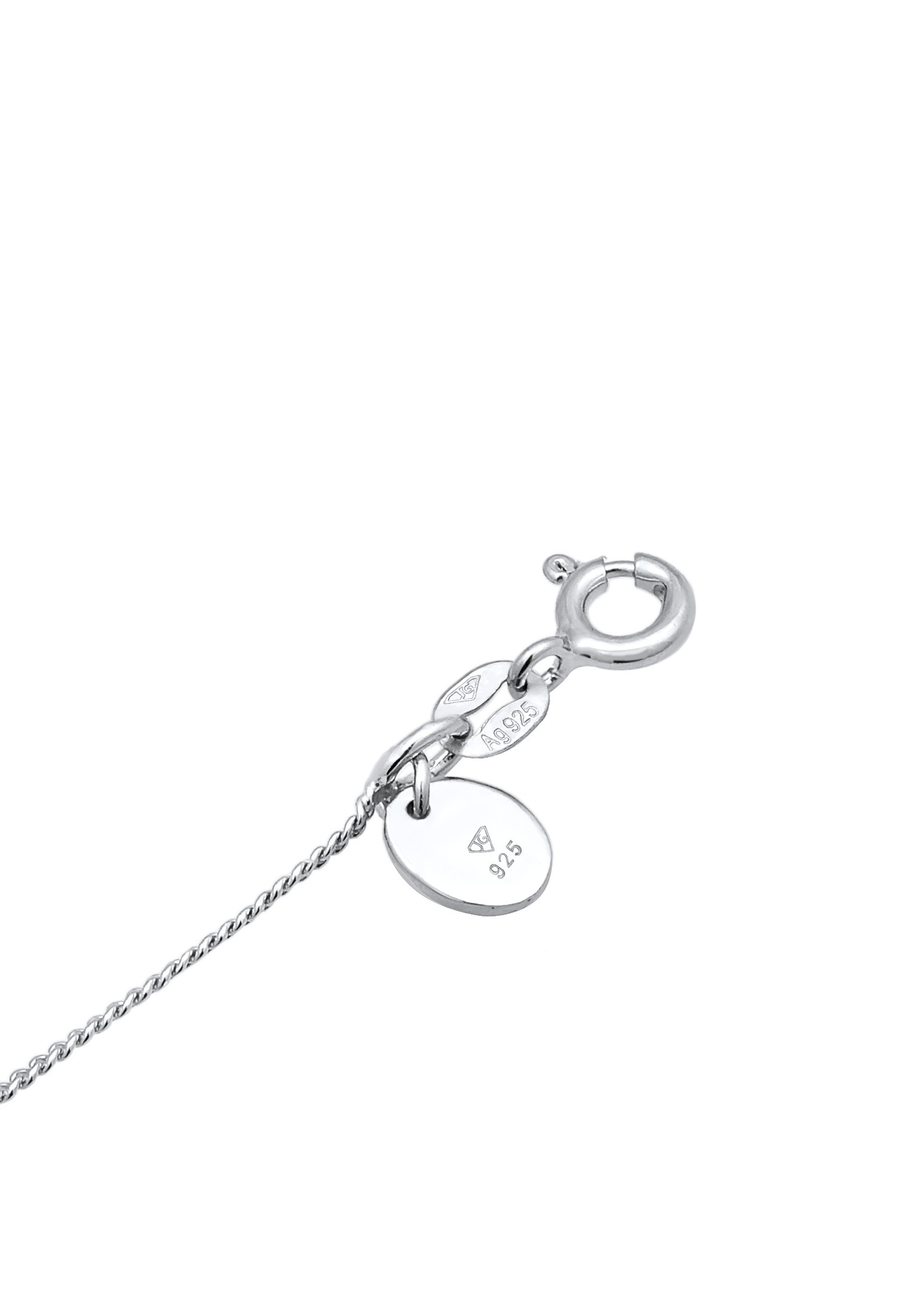 Elli Premium Kette mit Anhänger »Halskette Tropfen Mondstein Elegant 925 Silber«