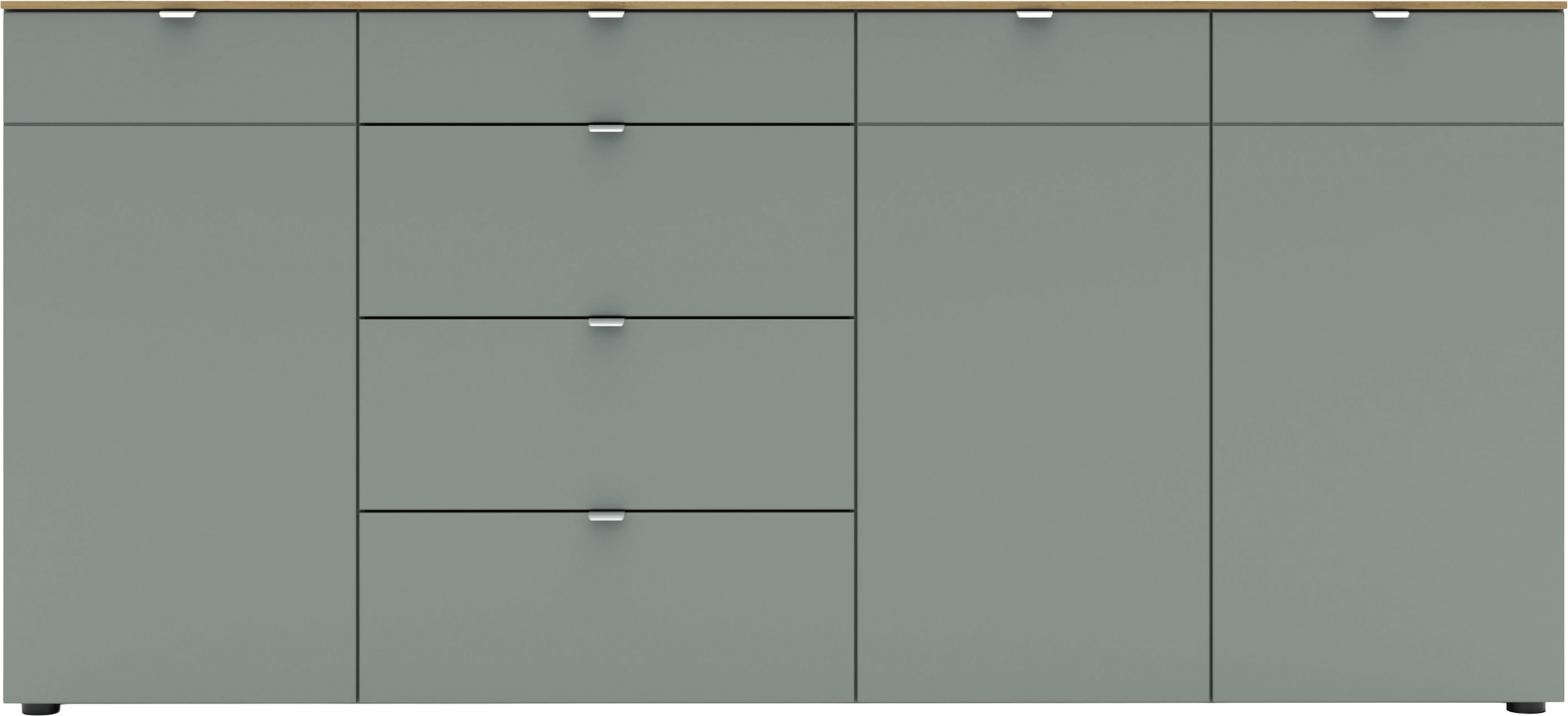 Innostyle Kommode »BARI Kommode, BxHxT 202x101x41 cm« 1 Stk. tlg. 3 türig, 4 Schubladen, Fuß-Set bestellbar, Soft-Close