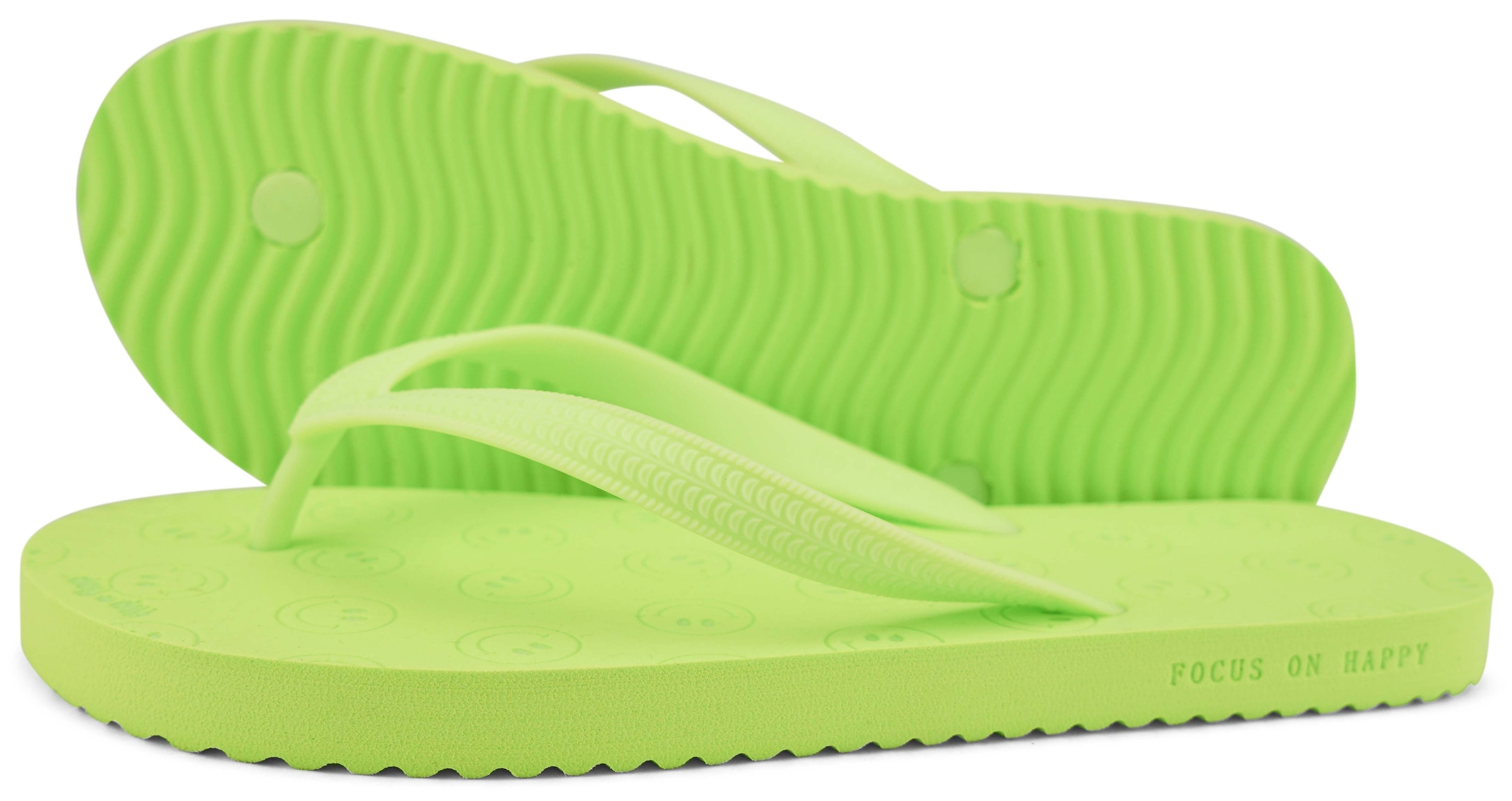 Flip Flop Zehentrenner »originals*smile«, Sommerschuh, Schlappen, Poolsildes mit Smiley-Prägung auf der Sohle