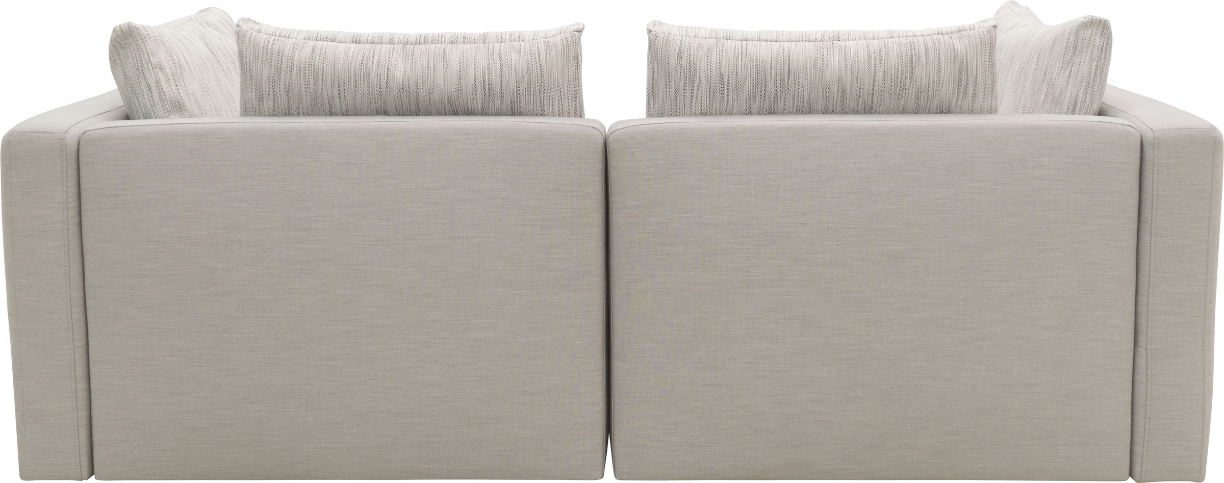 DOMO collection 2-Sitzer »Solskin, individuell erweiterbar/kombinierbar«, mit losen Kissen. Rücken- und Seitenteile als Stecksystem.