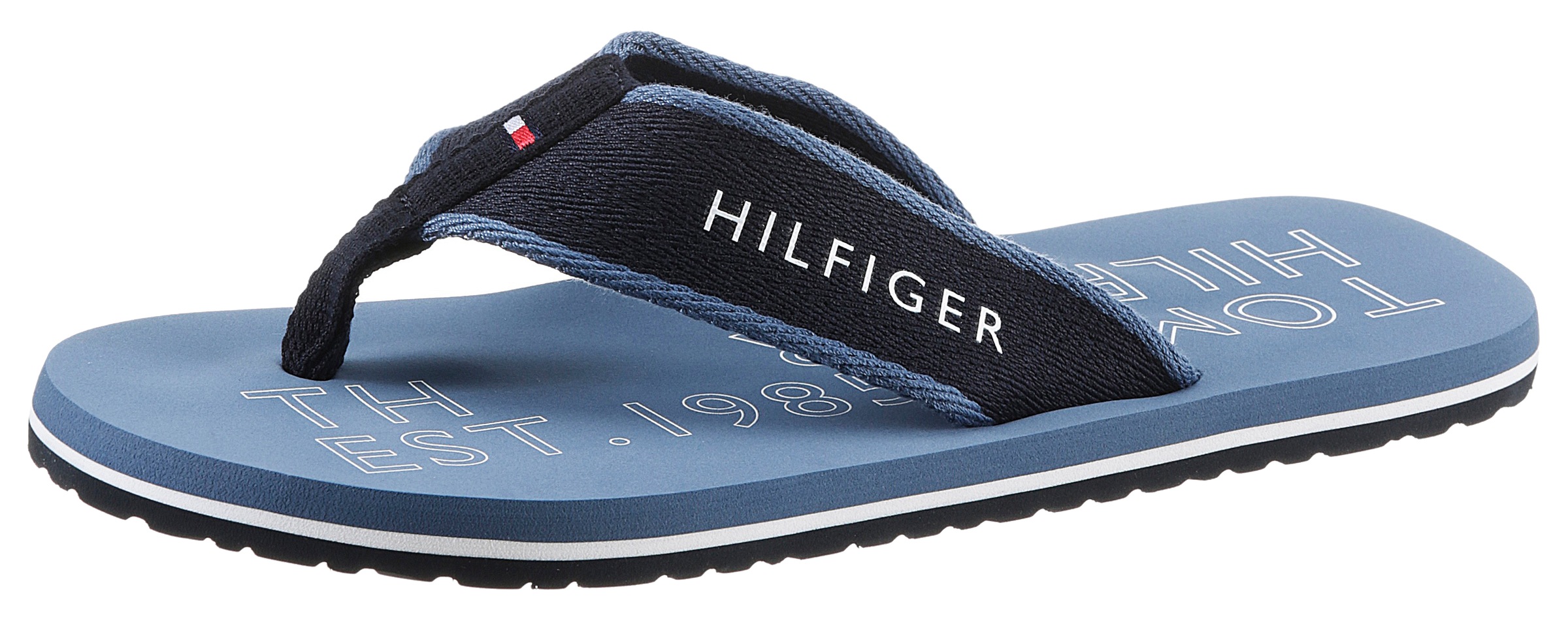 Tommy Hilfiger Zehentrenner »SPORTY HILFIGER BEACH SANDAL«, mit großem Logo auf der... kaufen