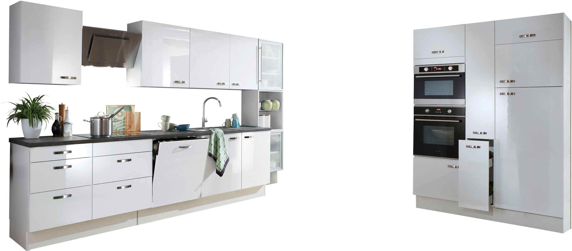 OPTIFIT Küchenzeile »Cara«, mit Vollauszügen und Soft-Close-Funktion, Breite  480 cm bequem bestellen