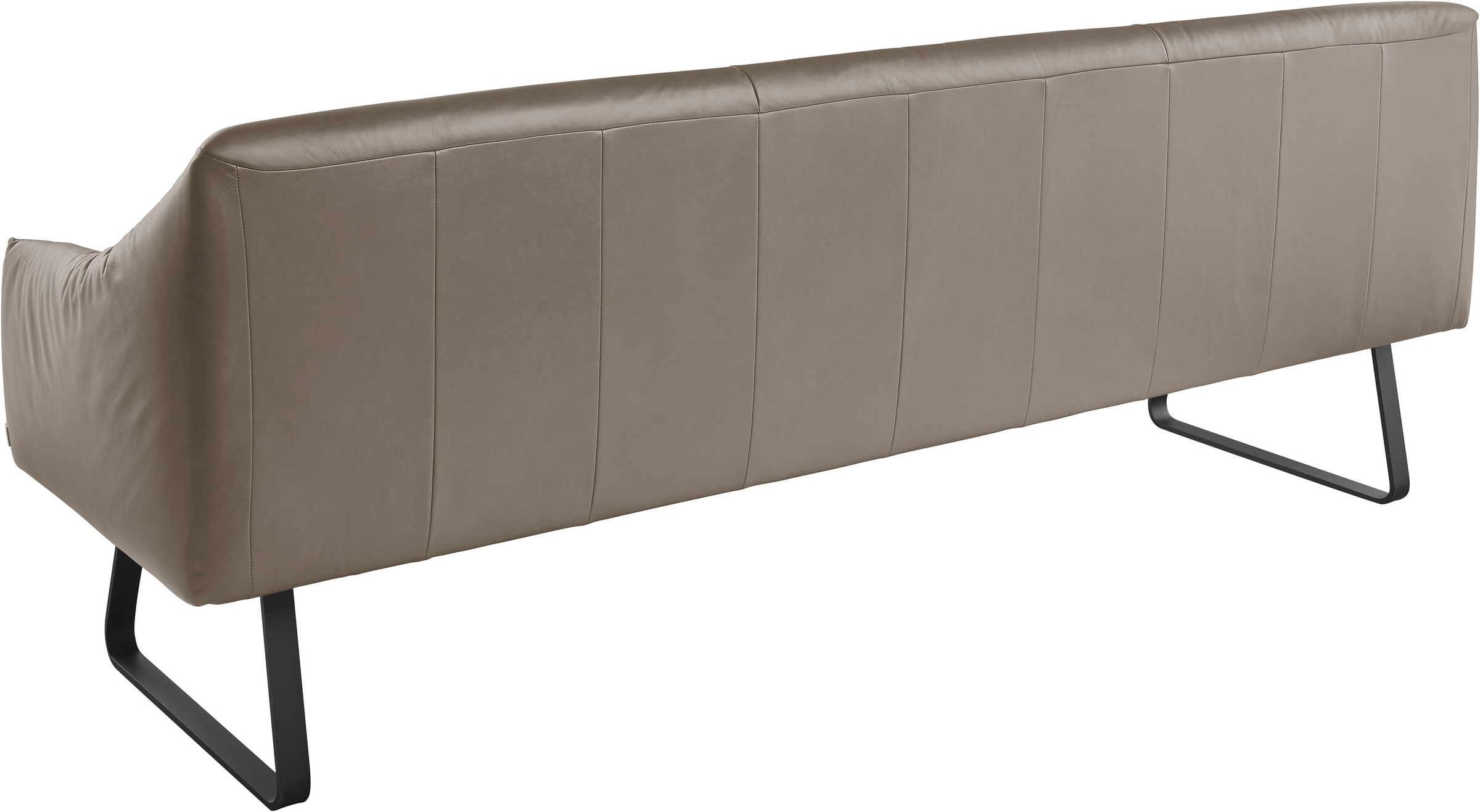 Musterring Essbank »JustB! SP500«, (1 St.), Metallkufe schwarz, verschiedene Farben, Breite 220 oder 250 cm