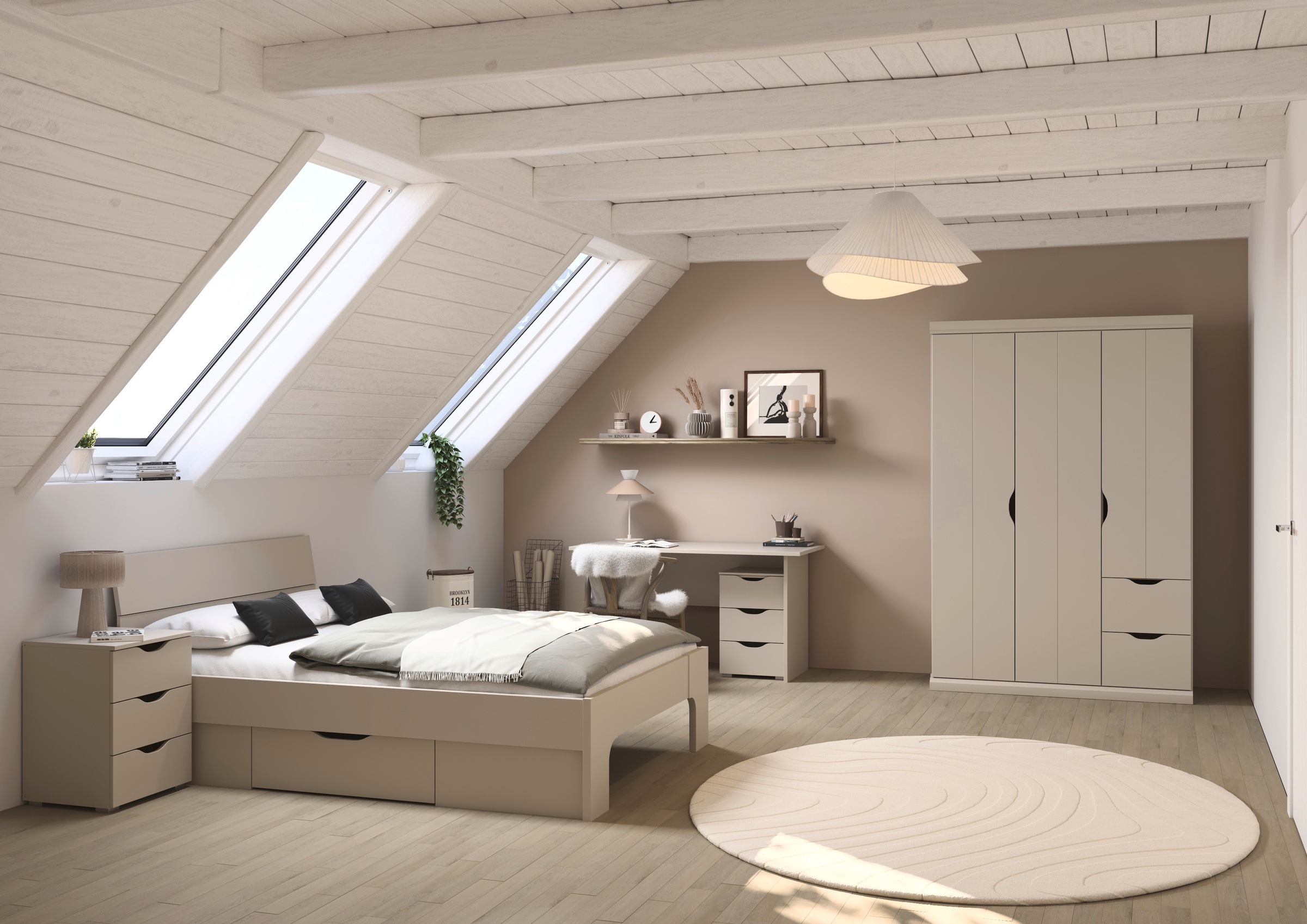 rauch Schreibtisch »Marlene«, (Breite 140 cm), mit 3 geräumigen Schubladen und Soft-Close-Funktion MADE IN GERMANY