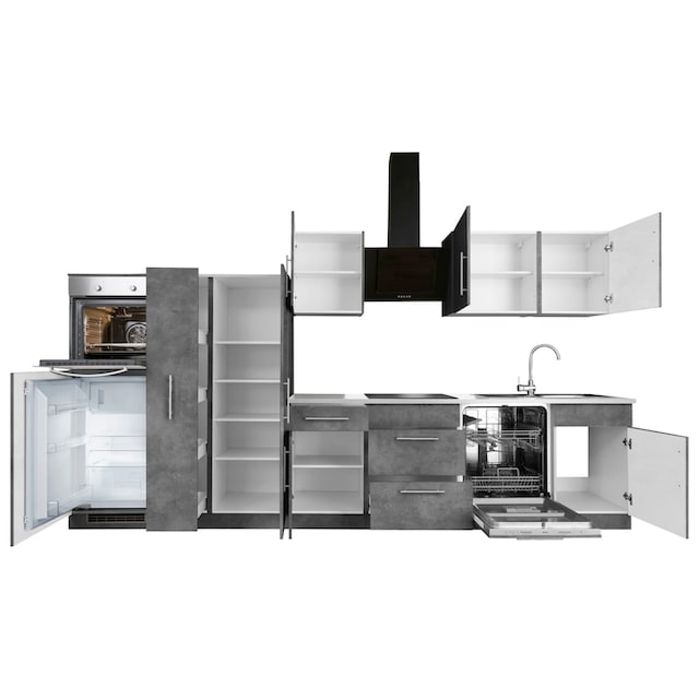 wiho Küchen Küchenzeile »Cali«, ohne E-Geräte, Breite 360 cm auf Rechnung  bestellen