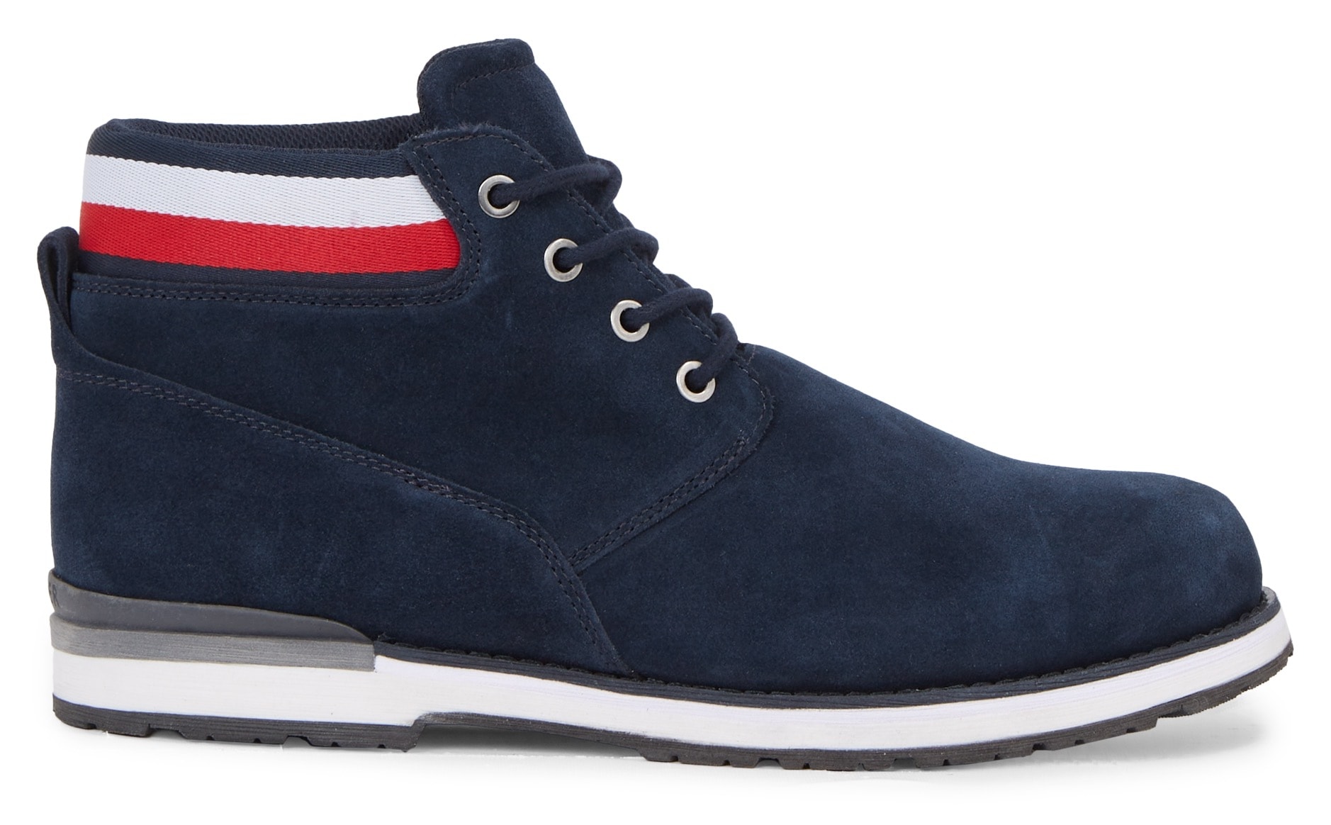 Schnürboots »CORE HILFIGER SUEDE BOOT«, mit Anziehlasche