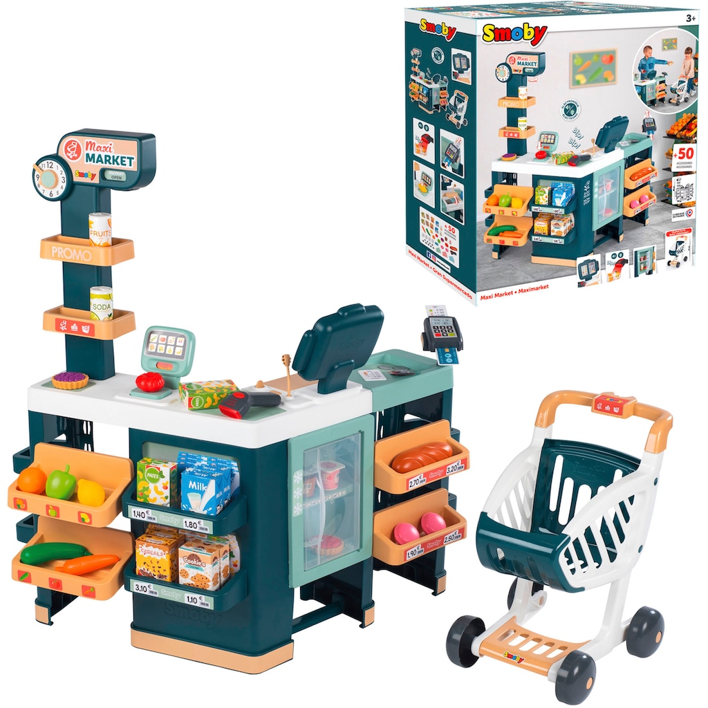 Smoby Kaufladen »Supermarkt Maxi mit Einkaufswagen«