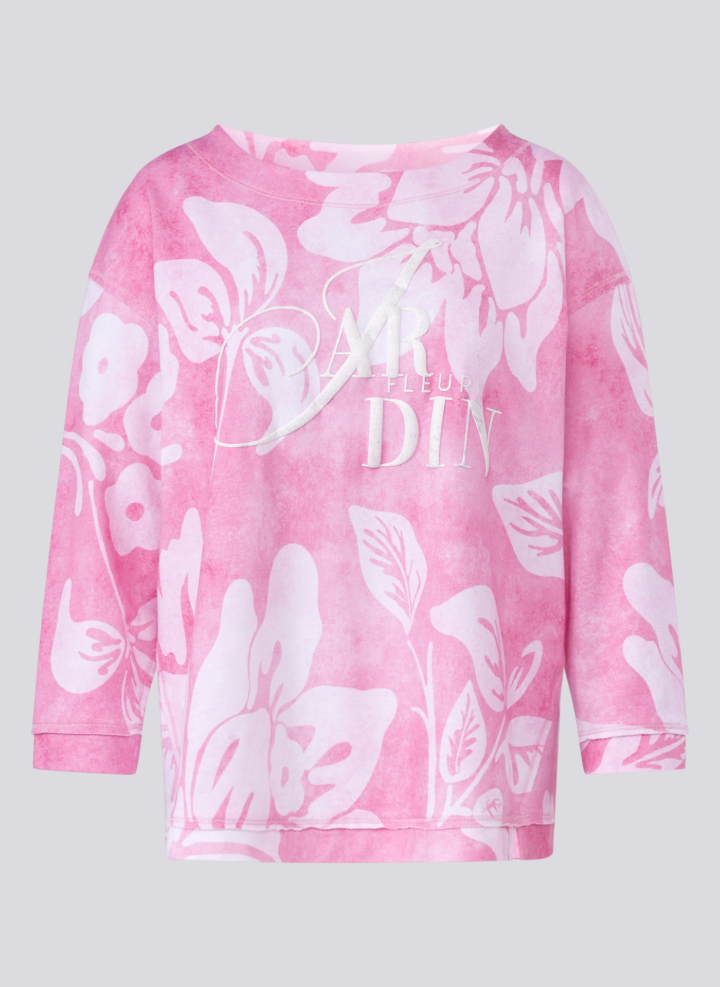 Rabe 3/4-Arm-Shirt, mit floralen Muster und Letter-Print