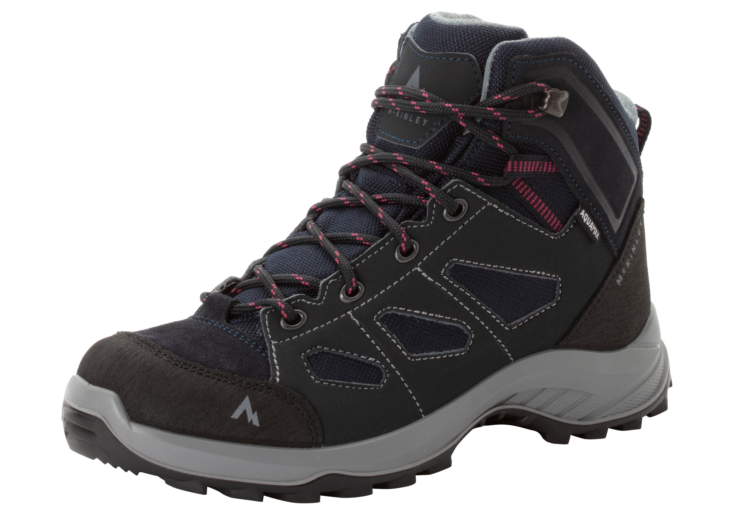 McKINLEY, Damen, »Discover IV« wasserdicht, NAVY DARK/ROSE DARK/CHARCOAL, 43, NAVY DARK/ROSE DARK/CHARCOAL, Robuster Wanderschuh von McKINLEY mit 