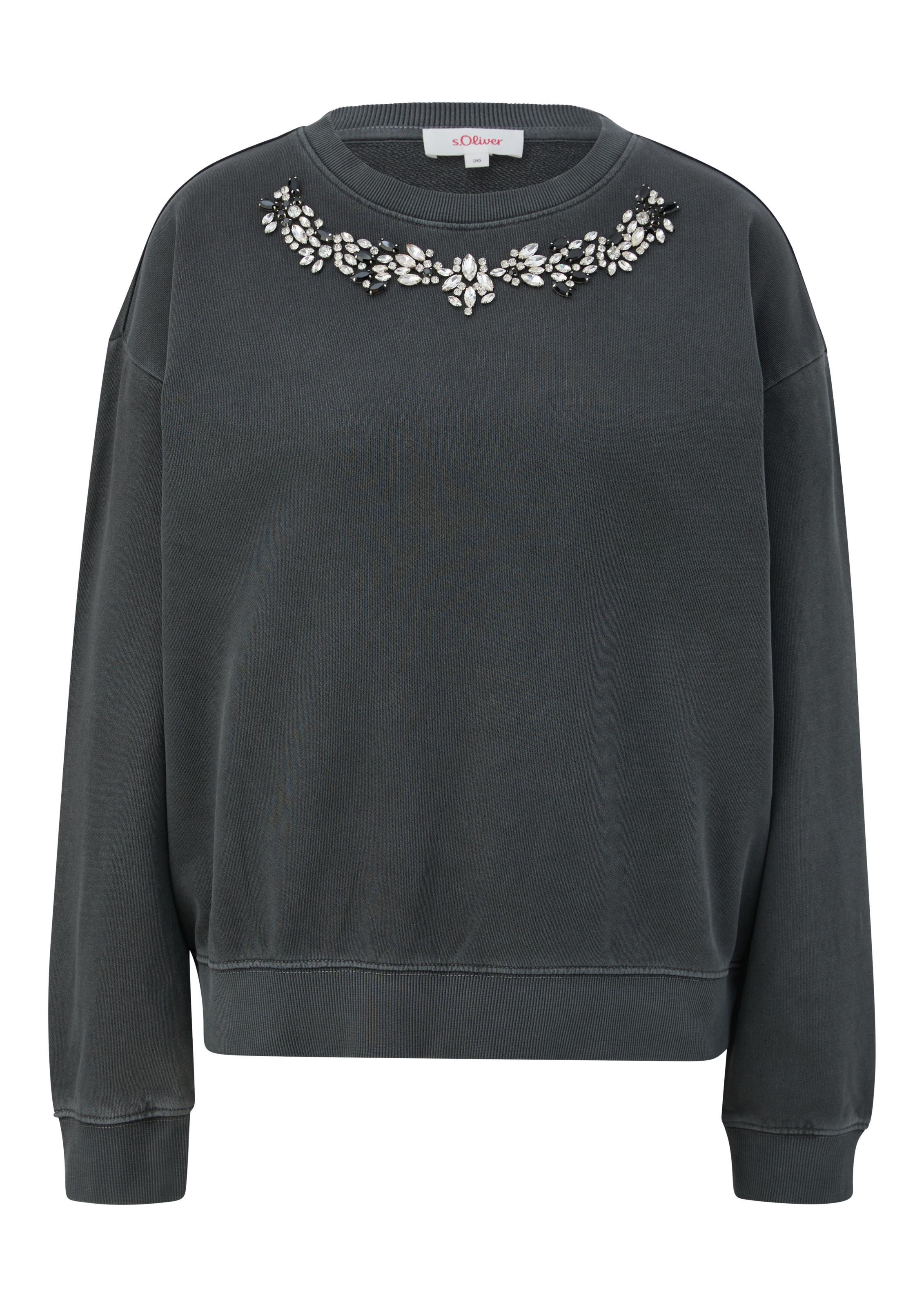 s.Oliver Sweatshirt , mit dekorativen Steinen
