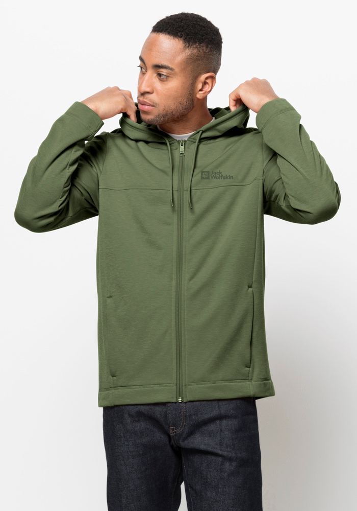 ♕ Jack Fleecejacke »WALDSEE JKT HOODED Kapuze M«, mit bei Wolfskin