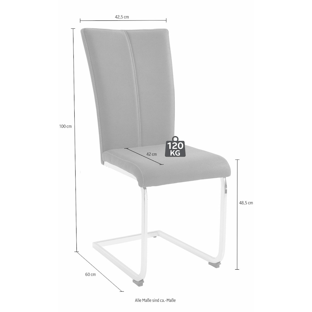 Home affaire Freischwinger »Nils«, (Set), 2 St., Strukturstoff-Feinstruktur