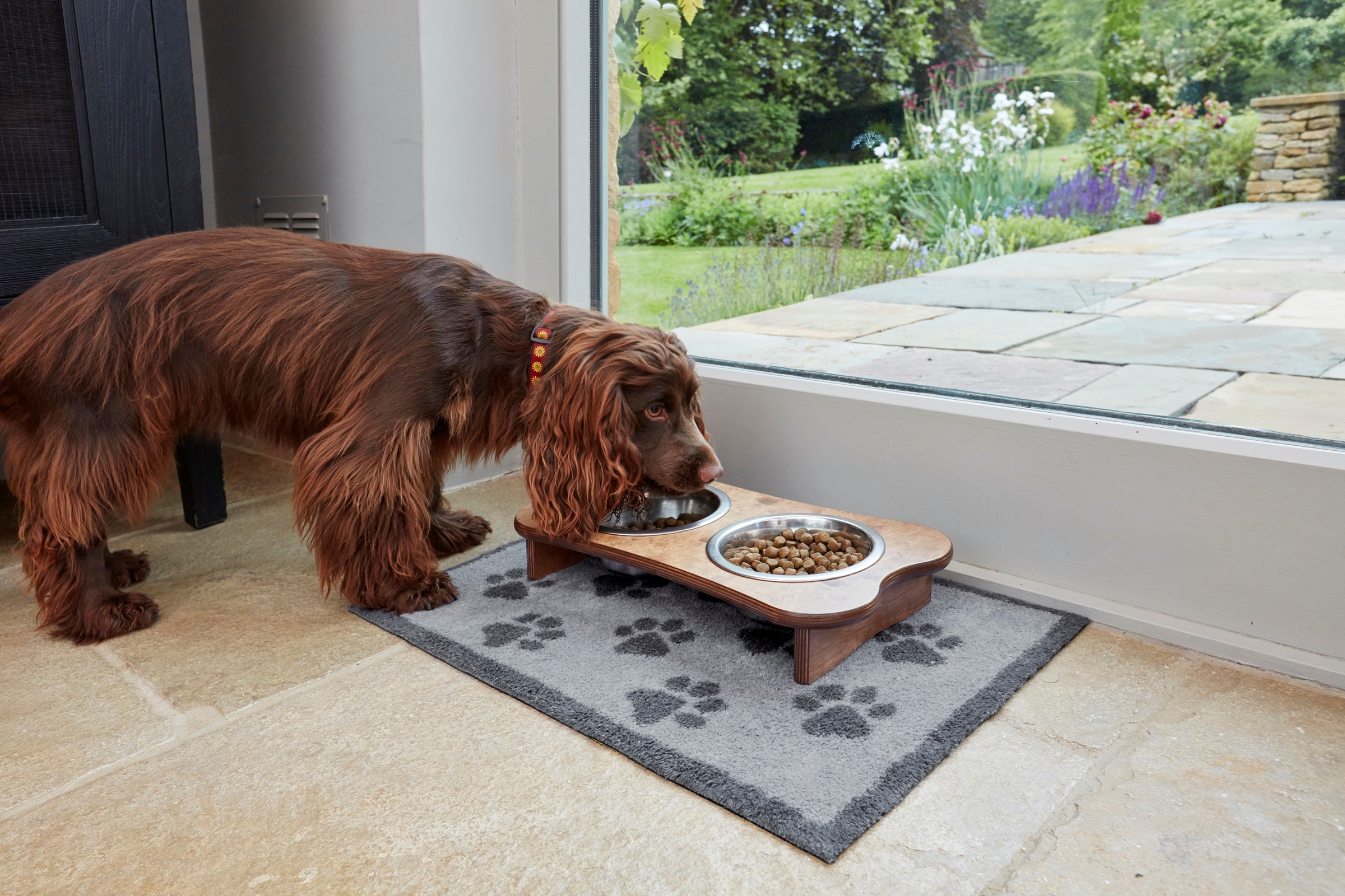 Turtle Mat Fußmatte »Paws Grey«, rechteckig, 9 mm Höhe