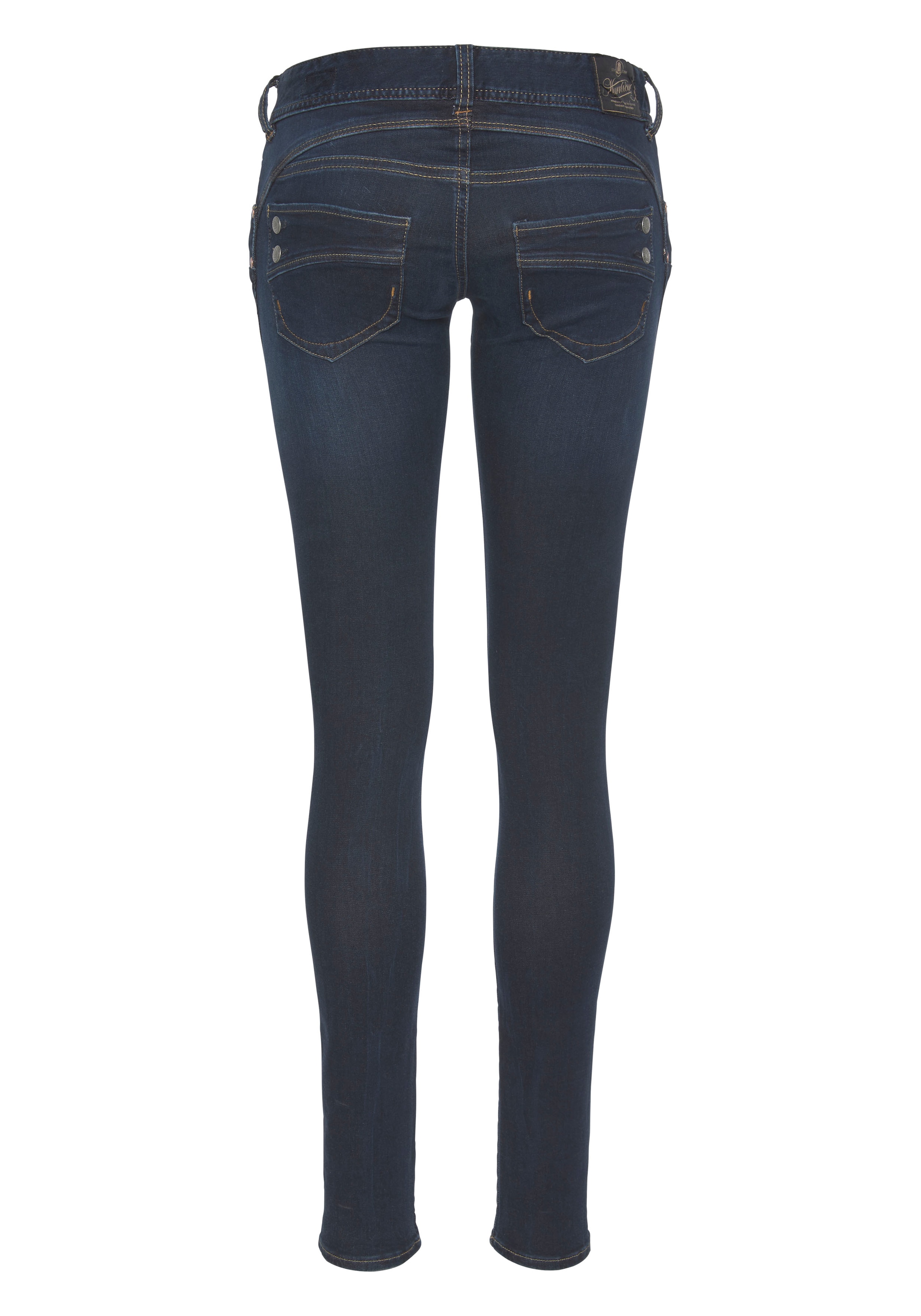 Herrlicher Slim-fit-Jeans »Piper Slim Denim«, mit Zierknöpfen an den Gesäßtaschen