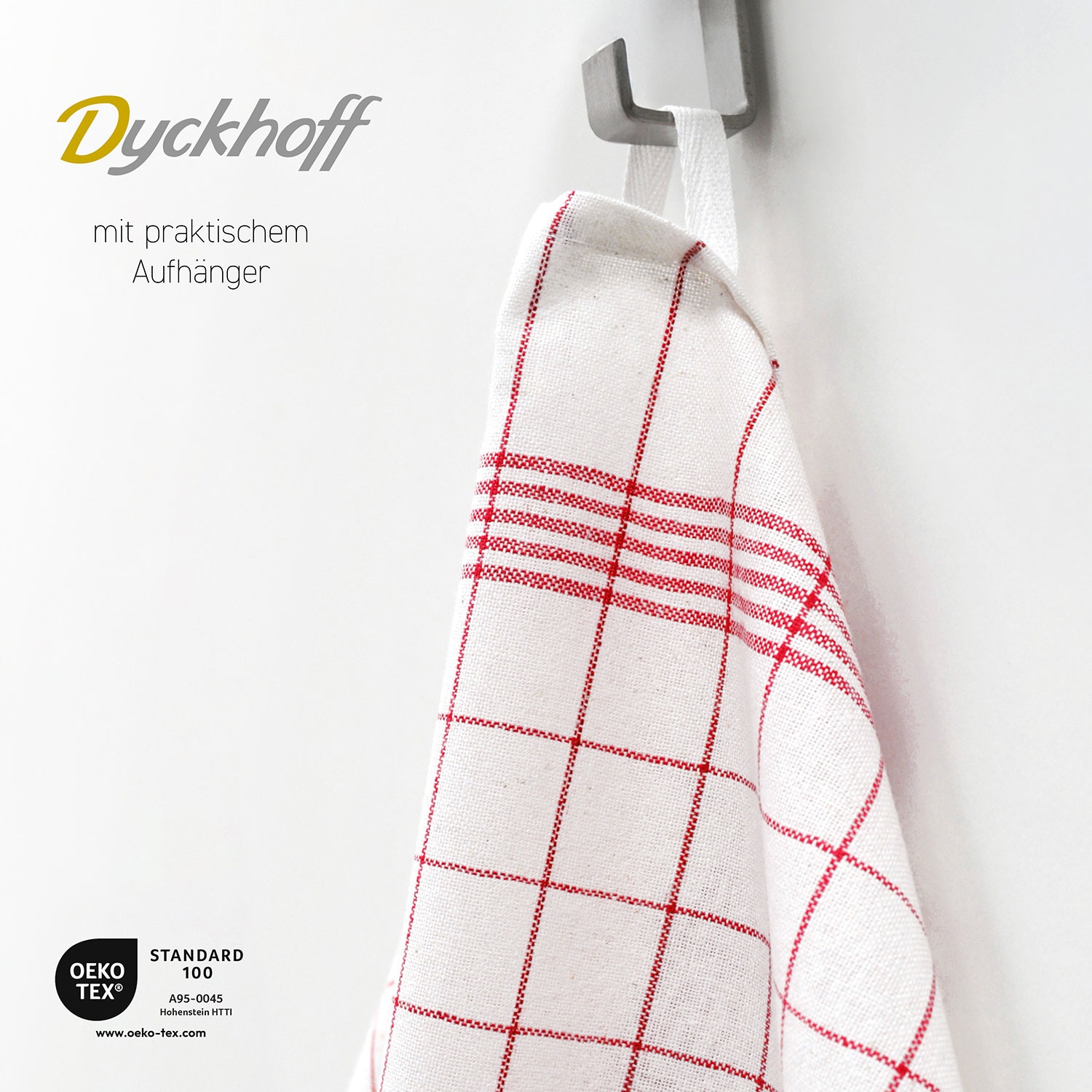 Dyckhoff Geschirrtuch »Karo«, (Packung, 10 tlg., 10 Geschirrtücher 50 x 70 cm)