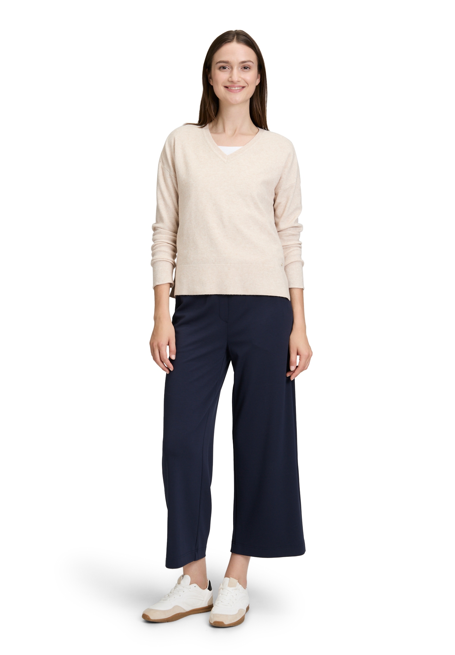 Betty&Co Strickpullover »Strickpullover mit V-Ausschnitt«