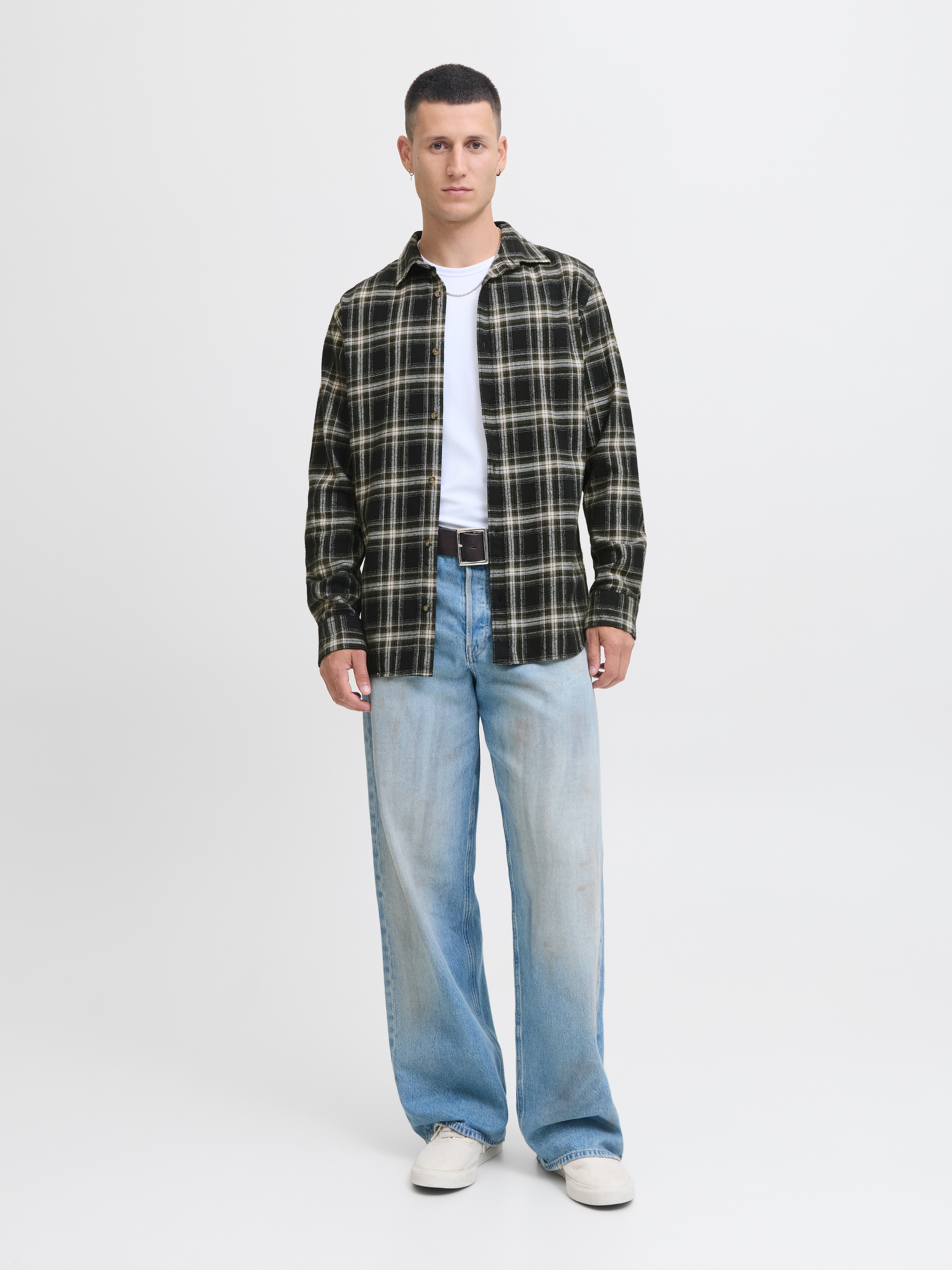 Jack & Jones Langarmhemd »JJJOSHUA CHECK SHIRT LS«