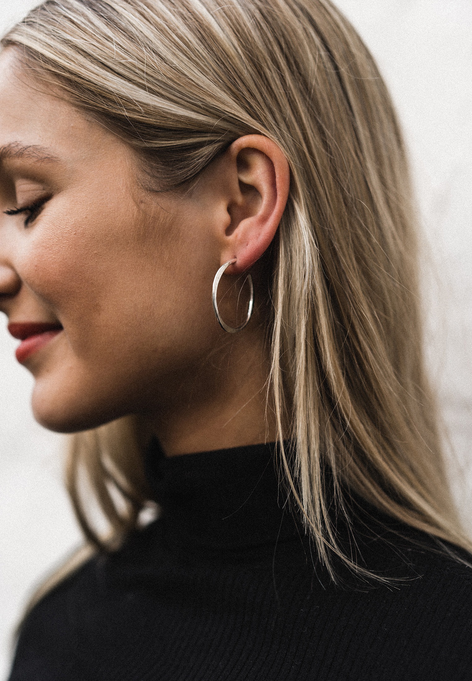 HAZE & GLORY Paar Creolen »Ohrringe Creolen Ohrstecker - Everyday 925 Silber«