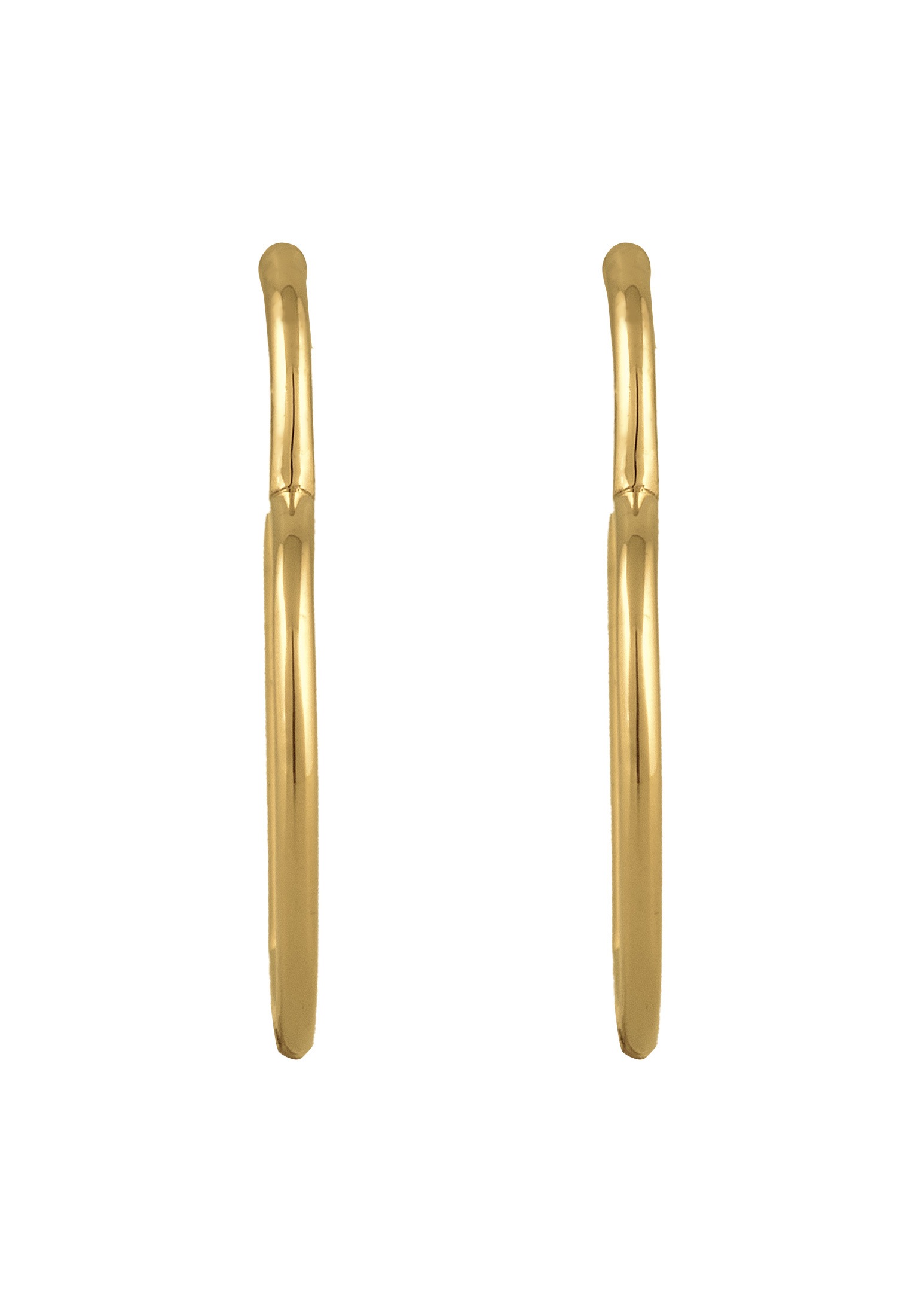 Elli Premium Paar Creolen »Ohrringe Ohrstecker Creolen Herz 375 Gelbgold«
