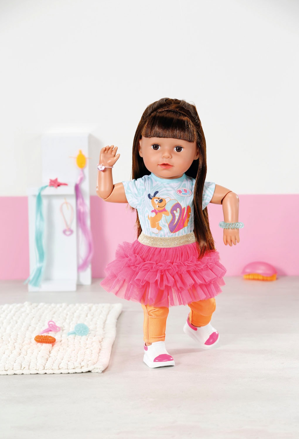 Baby Born Stehpuppe »Style&Play, Sister brünett, 43 cm«