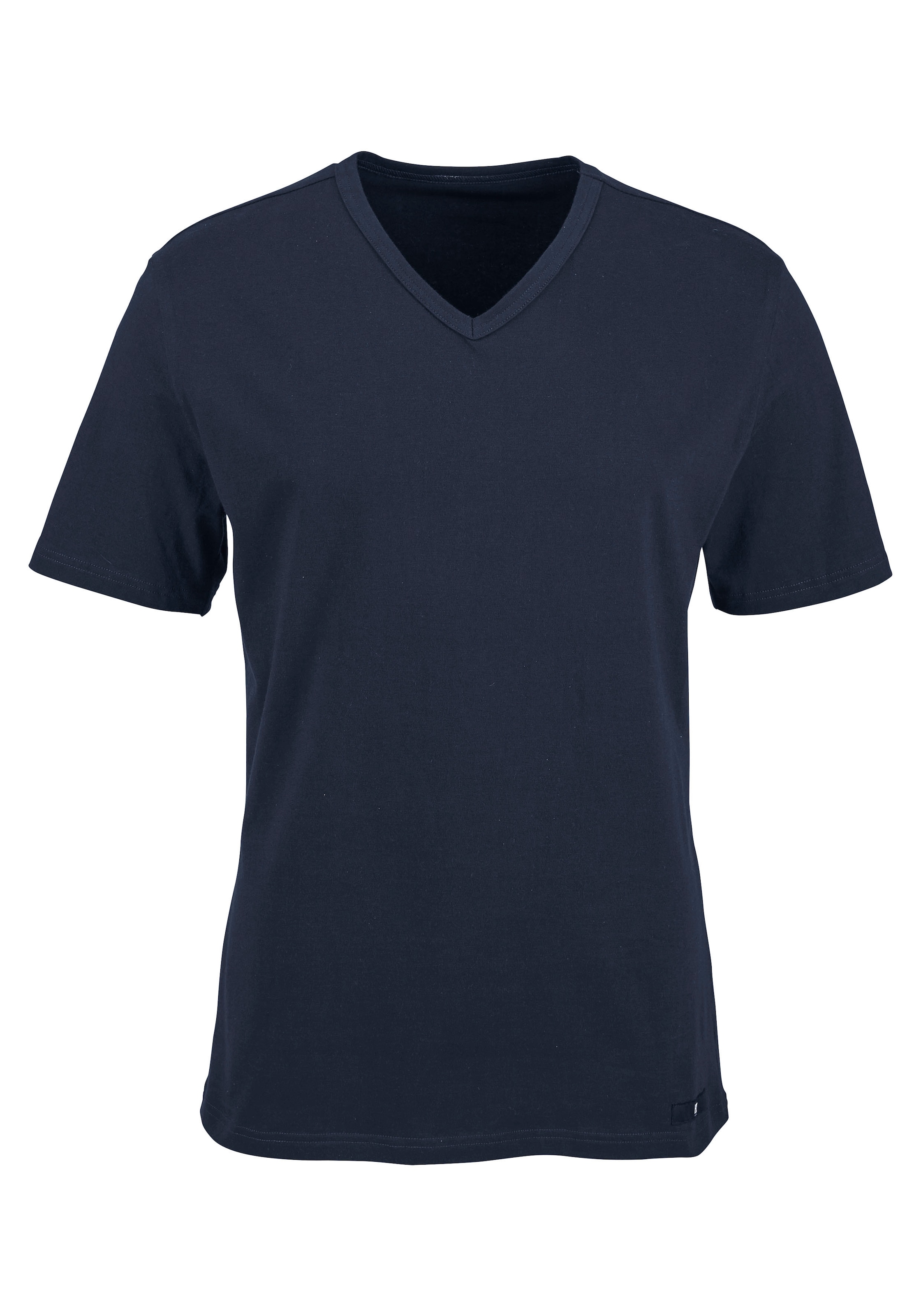 H.I.S Unterziehshirt, (2 und T-Shirt Unterhemd, kaufen Logo, kleinem mit St.), online V-Ausschnitt