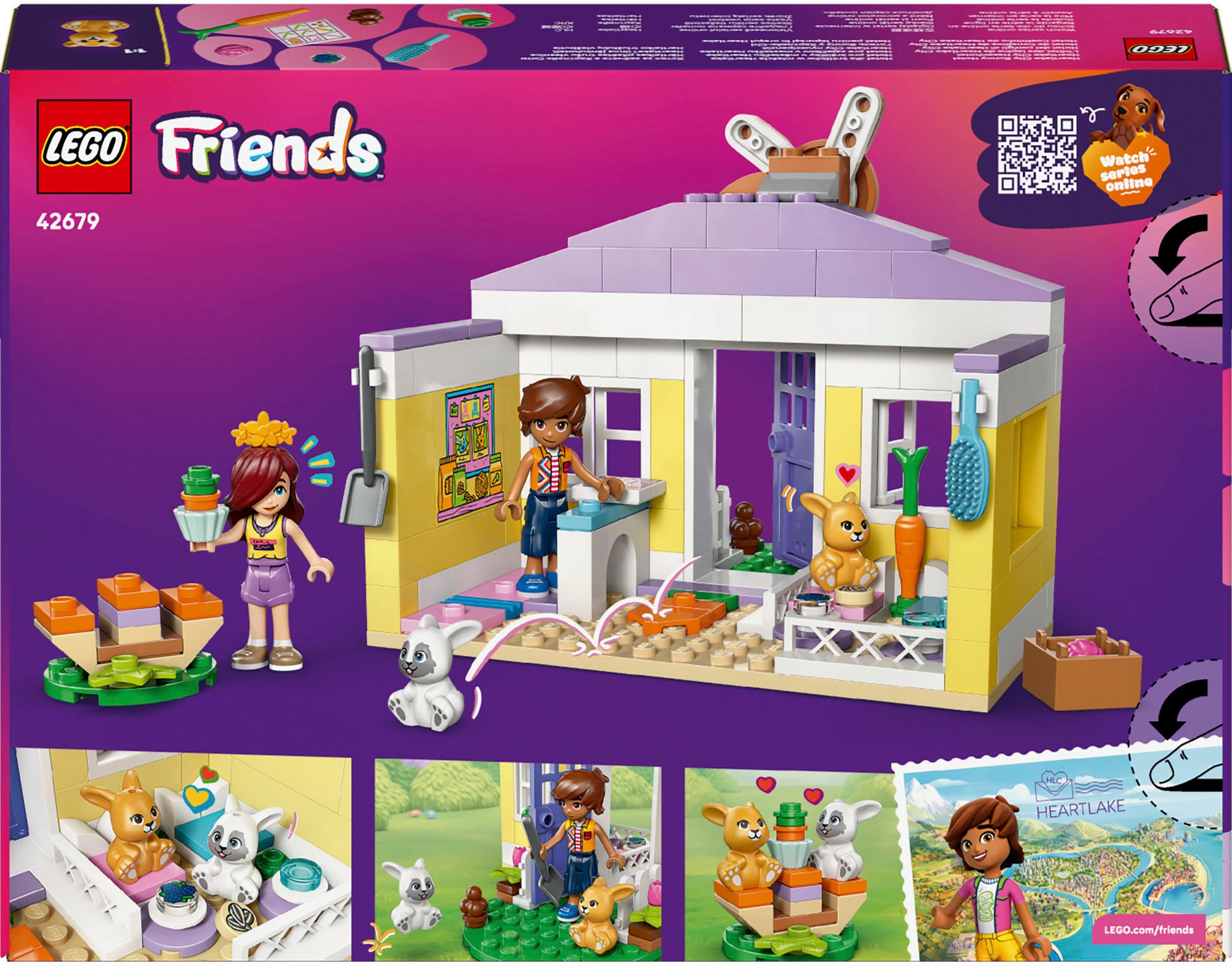 LEGO® Konstruktionsspielsteine »Heartlake City Hasenhotel (42679), LEGO Friends« Made in Europe