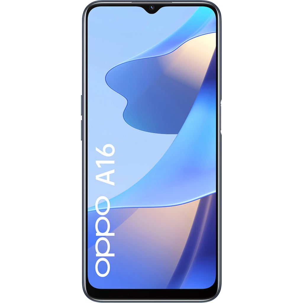 Oppo Smartphone »A16«, (16,55 cm/6,52 Zoll, 64 GB Speicherplatz, 13 MP Kamera), inkl. Schnellladegerät und Schutzcase