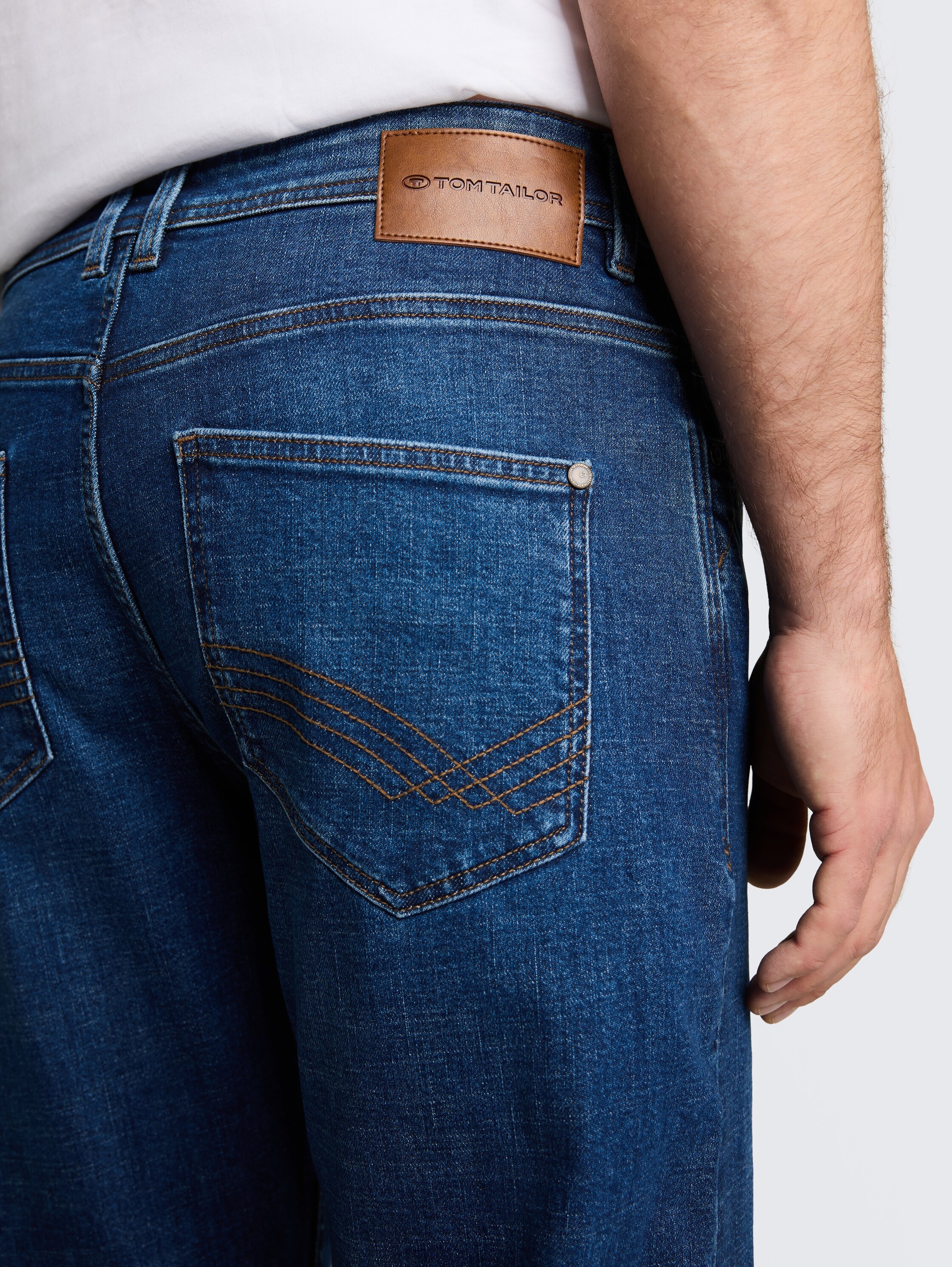 TOM TAILOR 5-Pocket-Jeans im Relaxed Fit / mit Stretch