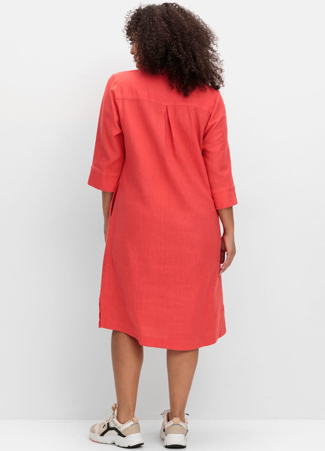 Sheego Sommerkleid »Blusenkleid« Eingrifftaschen