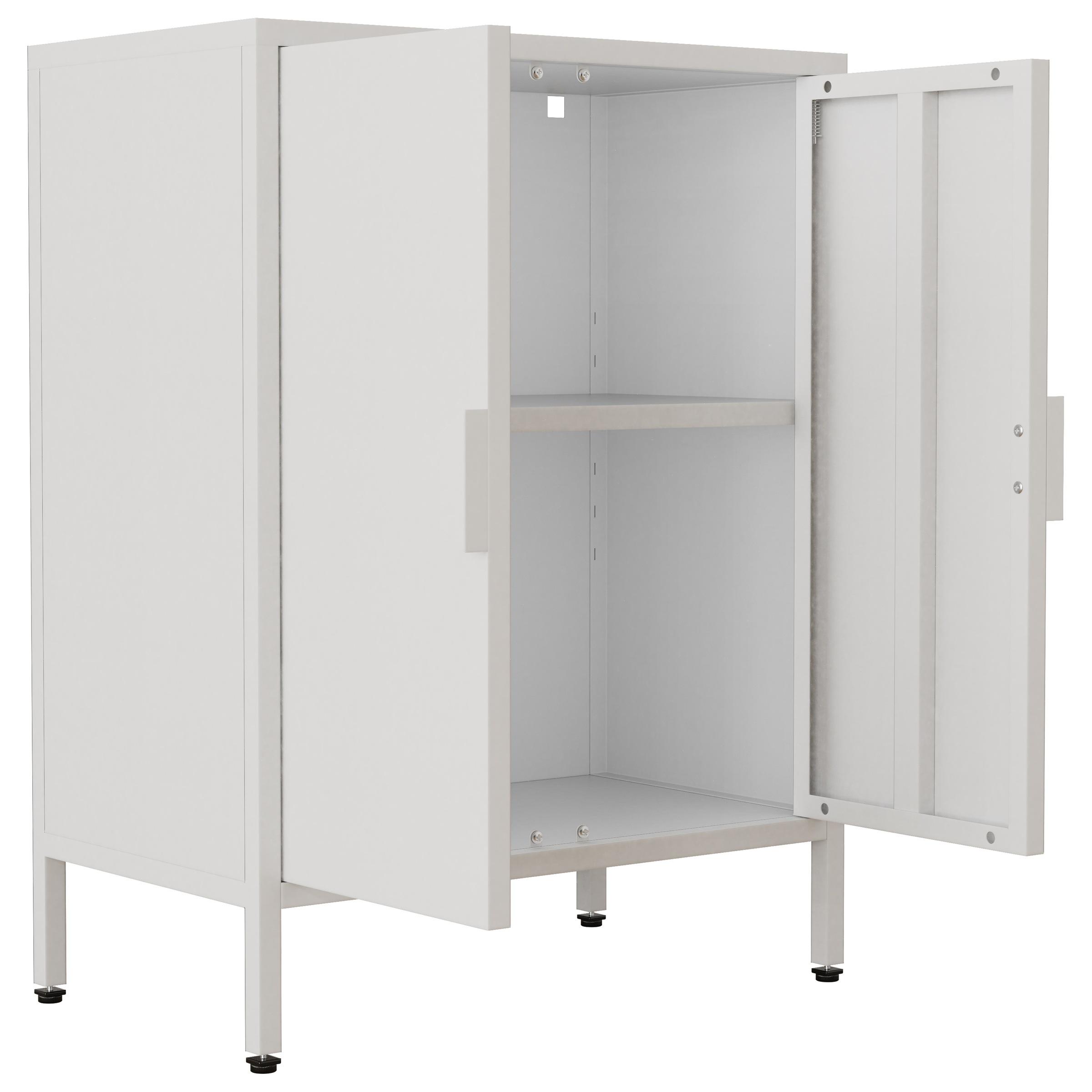 VCM Kommode »Stahl Kommode Sideboard Schrank Drehtüren Flokas S« 1 Stk. tlg.