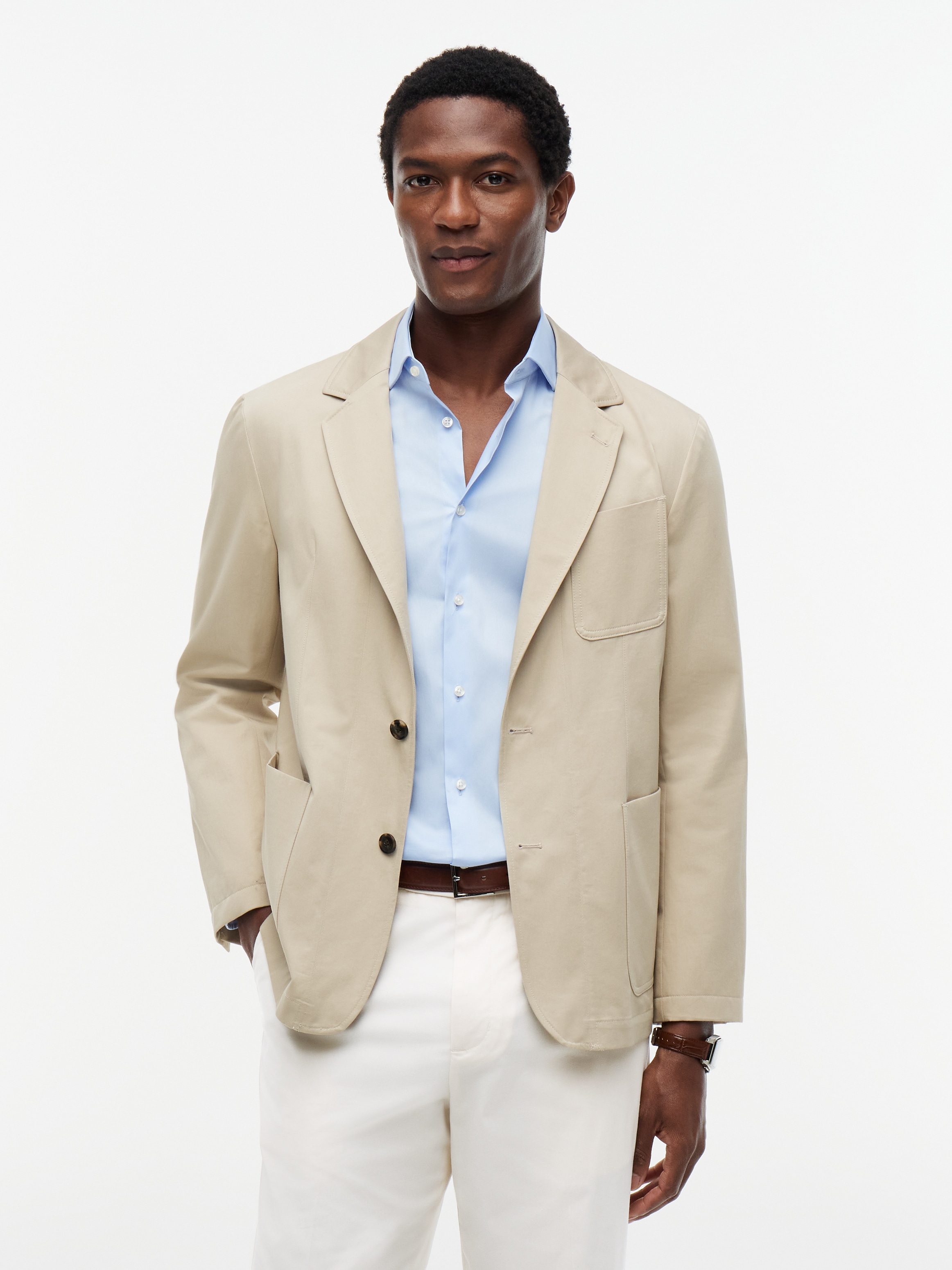 Tommy Hilfiger Sakko »Premium Line Tech-Cotton Performance Anzug« Premium Casual Everyday Sakko Anzug