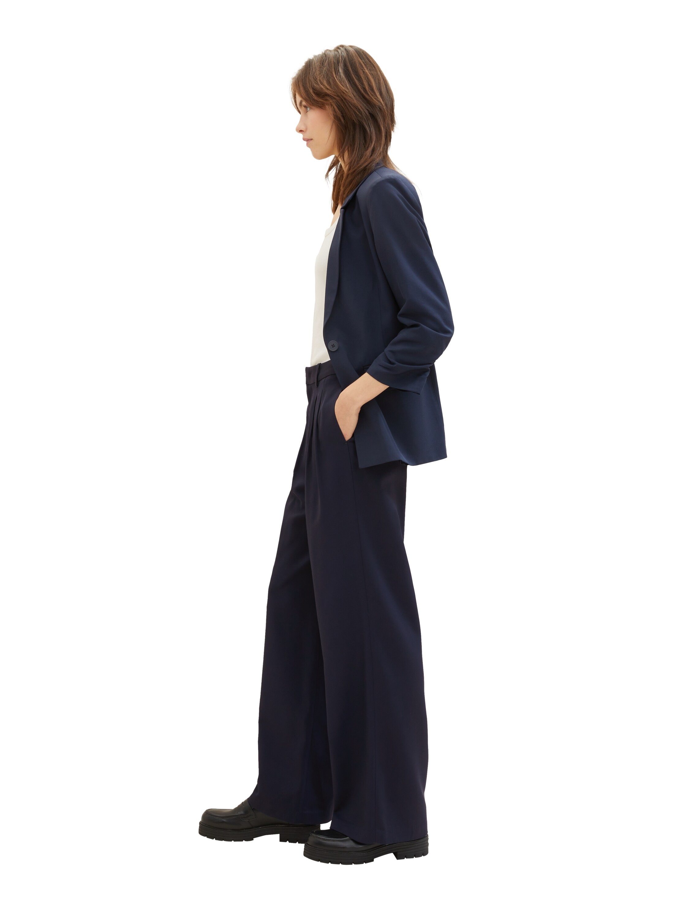 TOM TAILOR Denim Webhose, mit weitem Bein und aus Viskose
