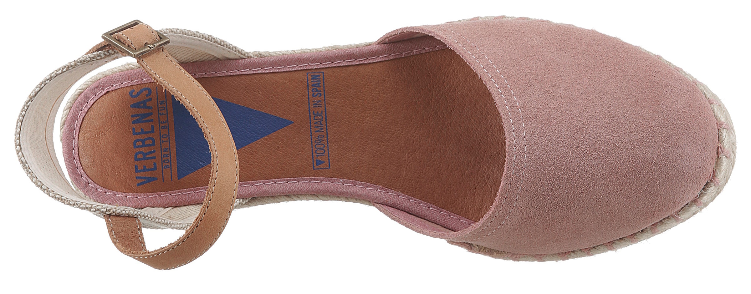 VERBENAS Sandalette »MALENA SERRAJE«, Sommerschuh, Riemchensandale, Urlaubschuh mit Keilabsatz