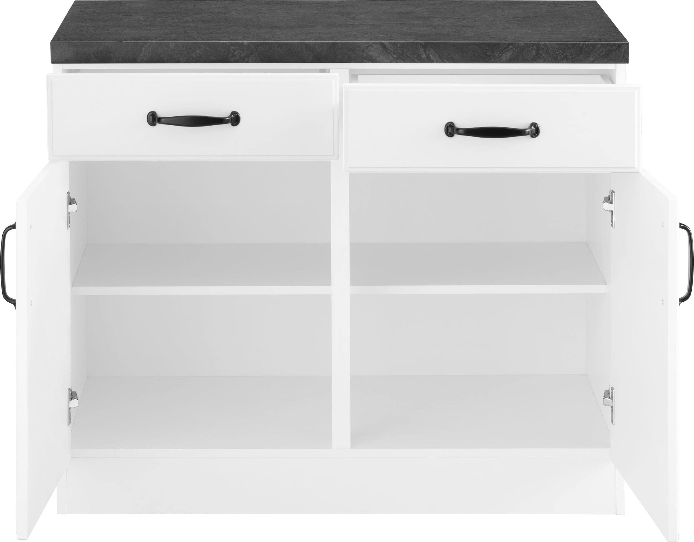 wiho Küchen Unterschrank »Erla«, 100 cm breit mit Kassettenfront
