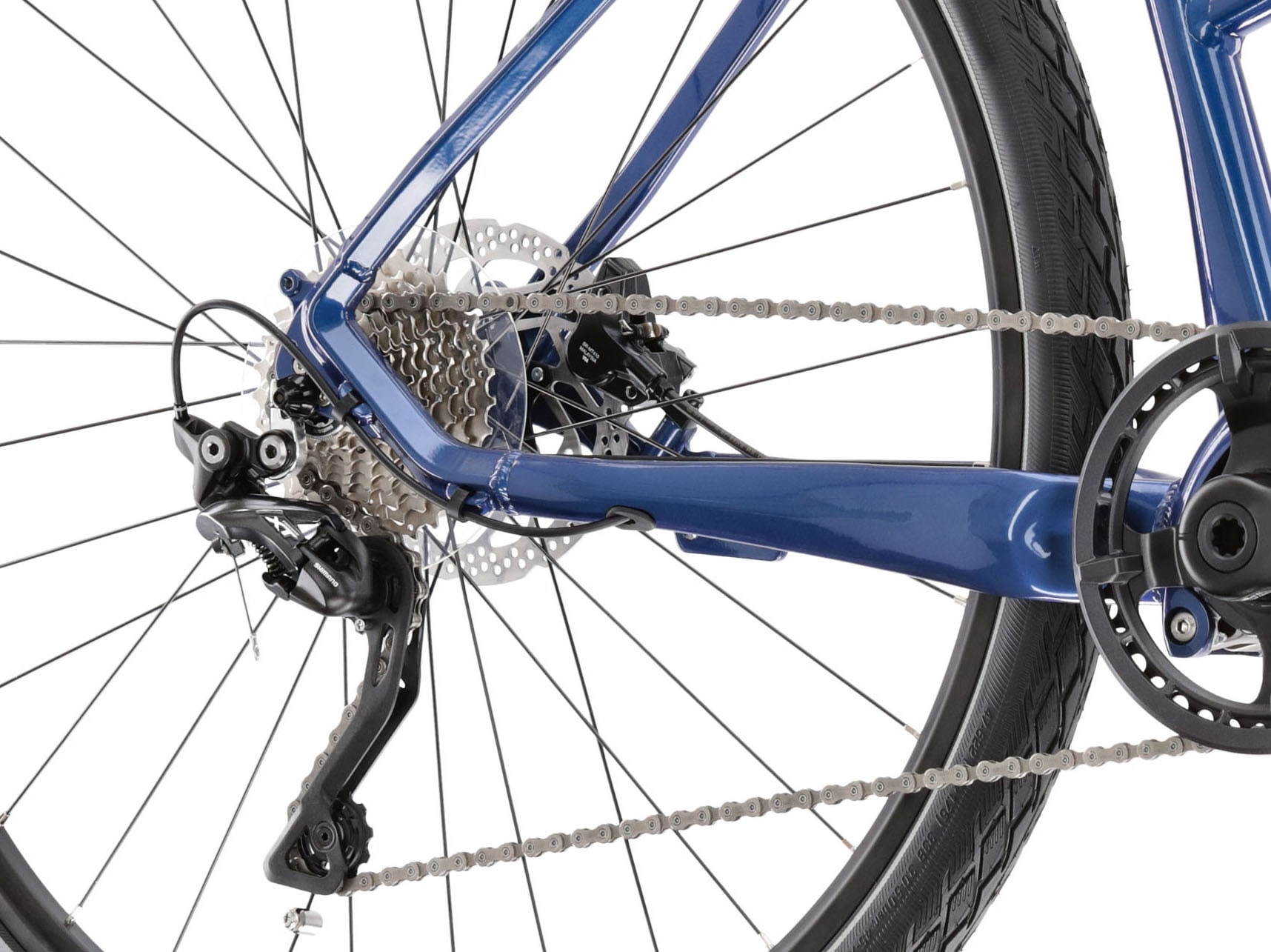 Kross E-Bike »E-Crossrad Evado Hybrid 6.0 28 Zoll blau«, 10 Gang, Shimano, DEORE XT T8000, Mittelmotor 250 W, Pedelec, Elektrofahrrad für Damen und Herren