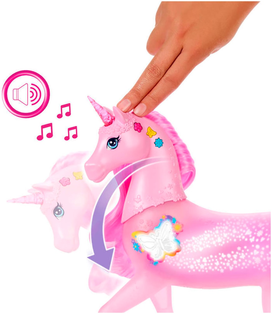 Barbie Spielfigur »Magisches Zaubereinhorn«, mit Licht und Sound