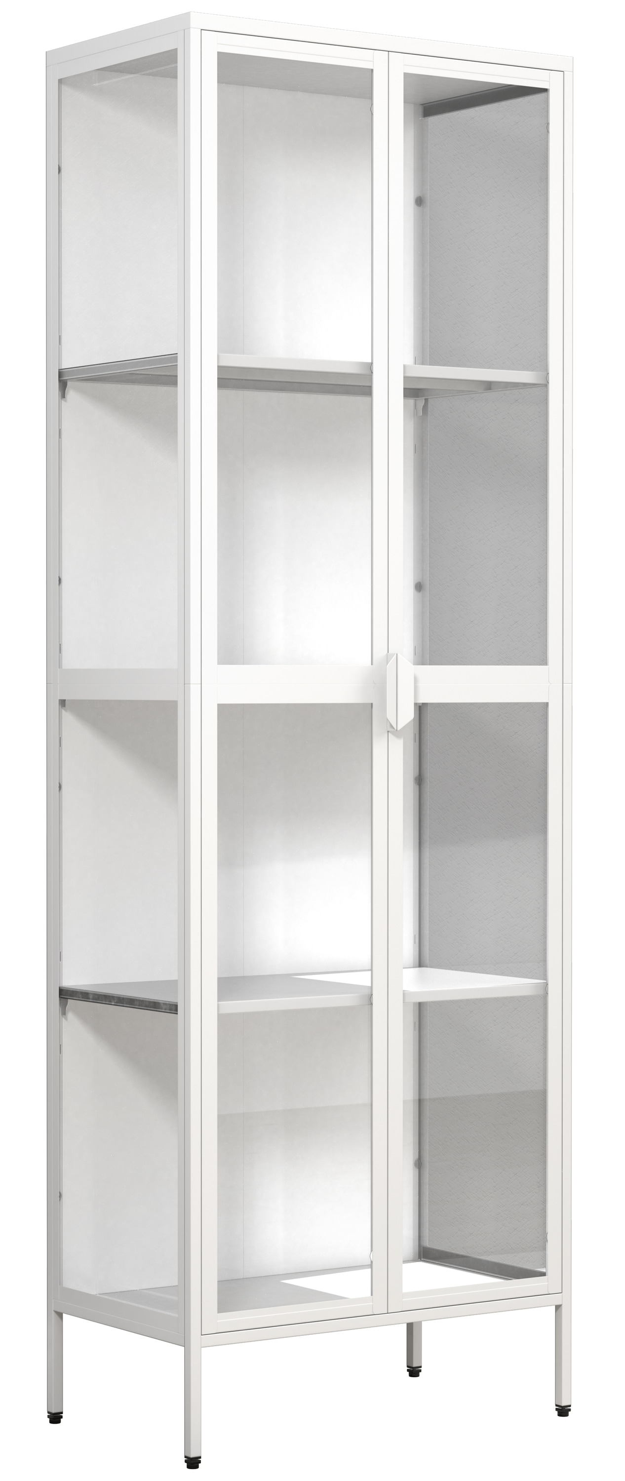 VCM Standvitrine »Stahl Standvitrine Vitrine Schaukasten Floka XXL« 1 Stk. tlg.