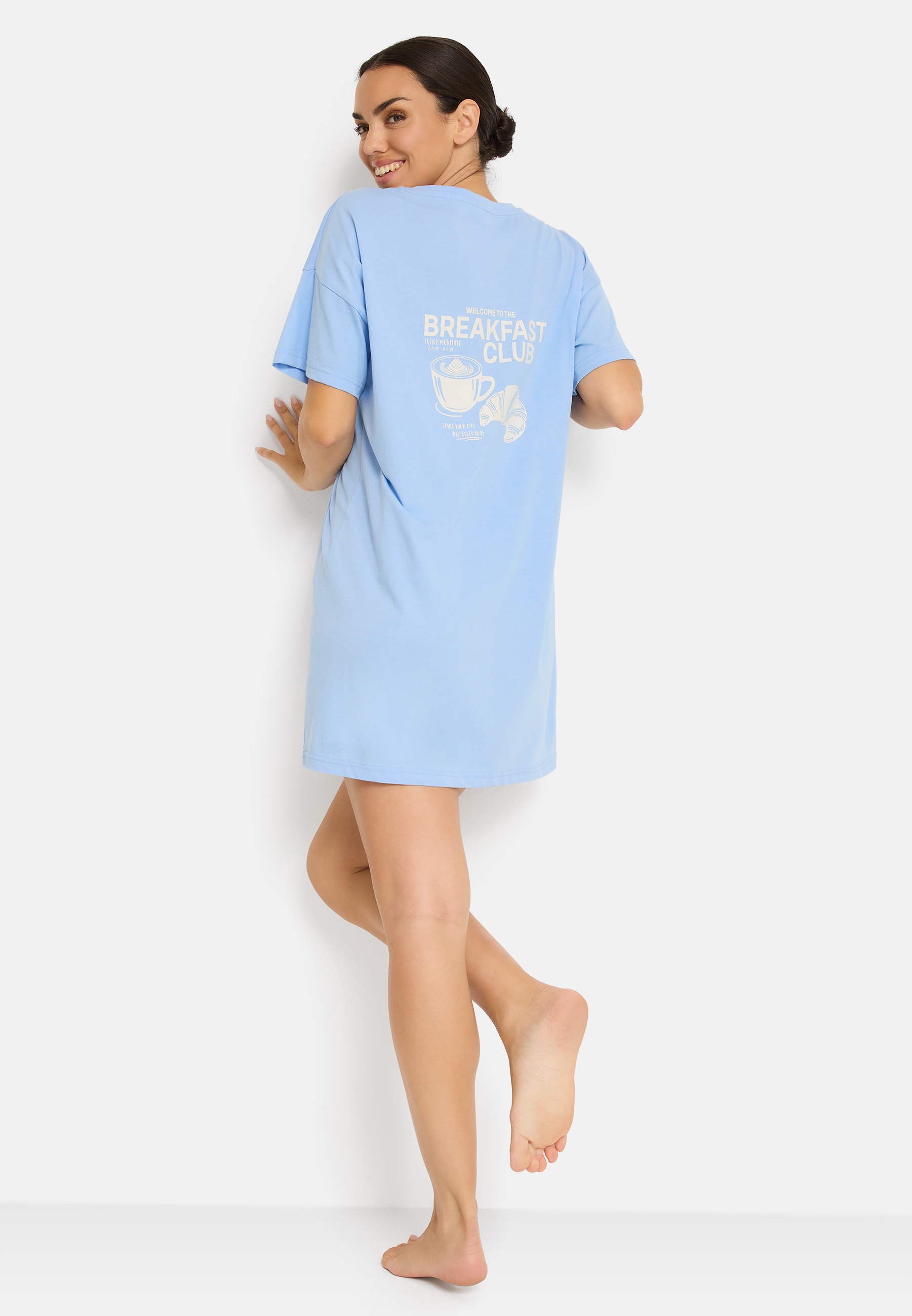 LSCN by LASCANA Sleepshirt 1 tlg. mit überschnittener Schulter
