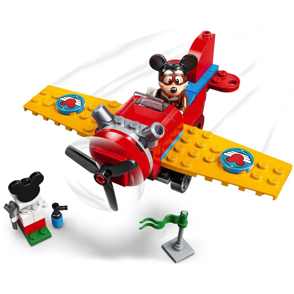 LEGO® Konstruktionsspielsteine »Mickys Propellerflugzeug (10772), LEGO® Mickey & Friends«, (59 St.)