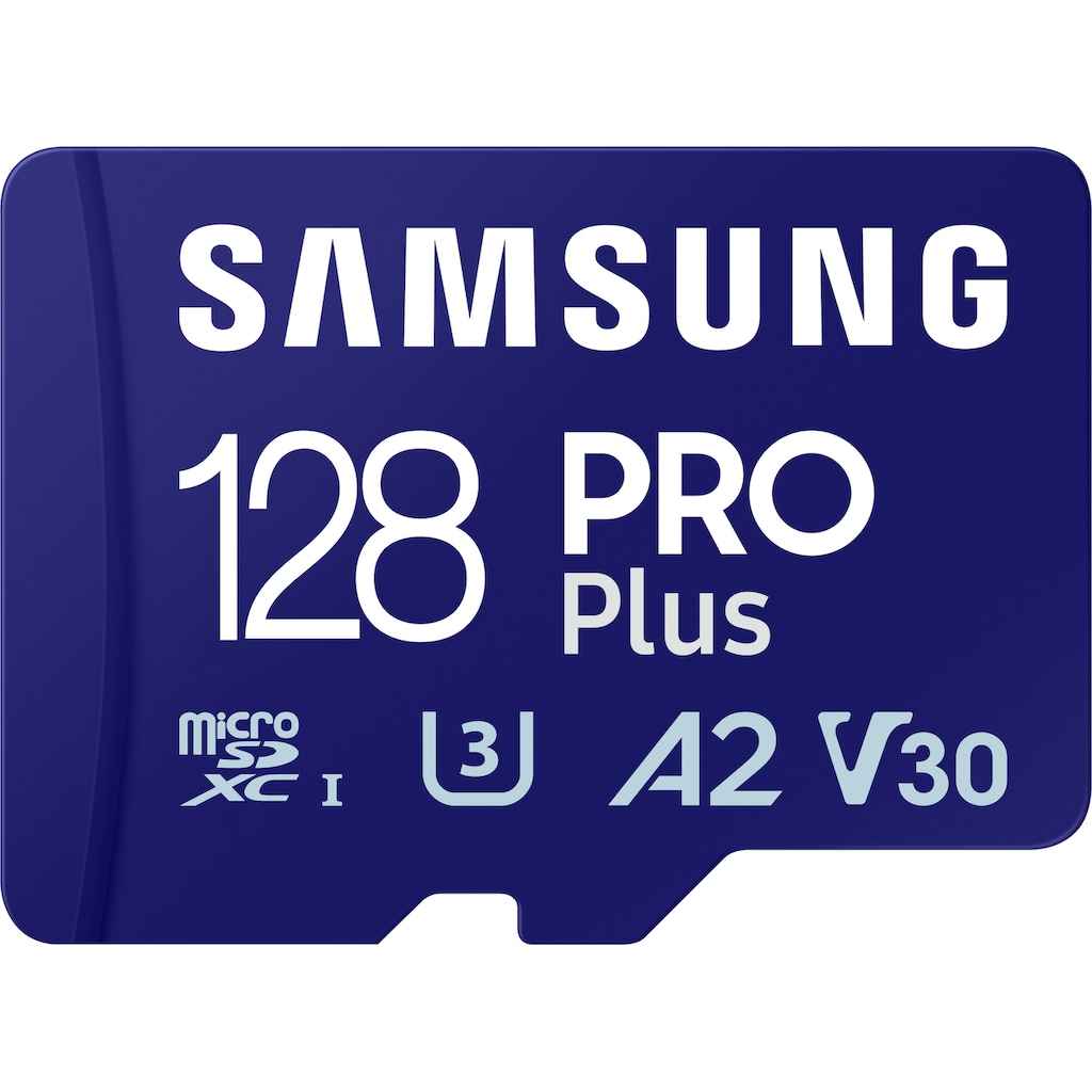 Samsung Speicherkarte »PRO Plus + microSDXC-Adapter«, (Class 10 160 MB/s Lesegeschwindigkeit)