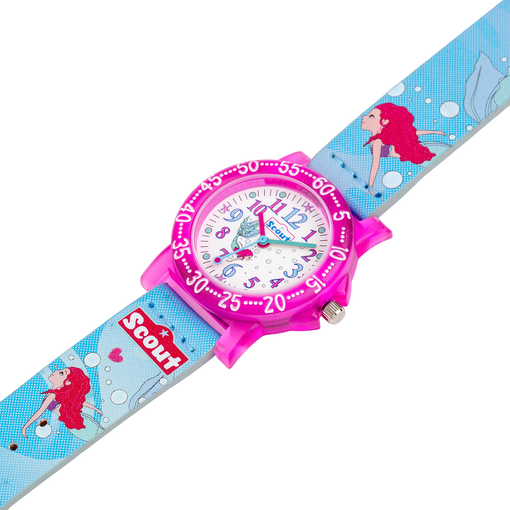 Scout Quarzuhr »The It-Collection« Armbanduhr, Kinderuhr, Lernuhr, Geschenkidee, Schulanfang,Meerjungfrau
