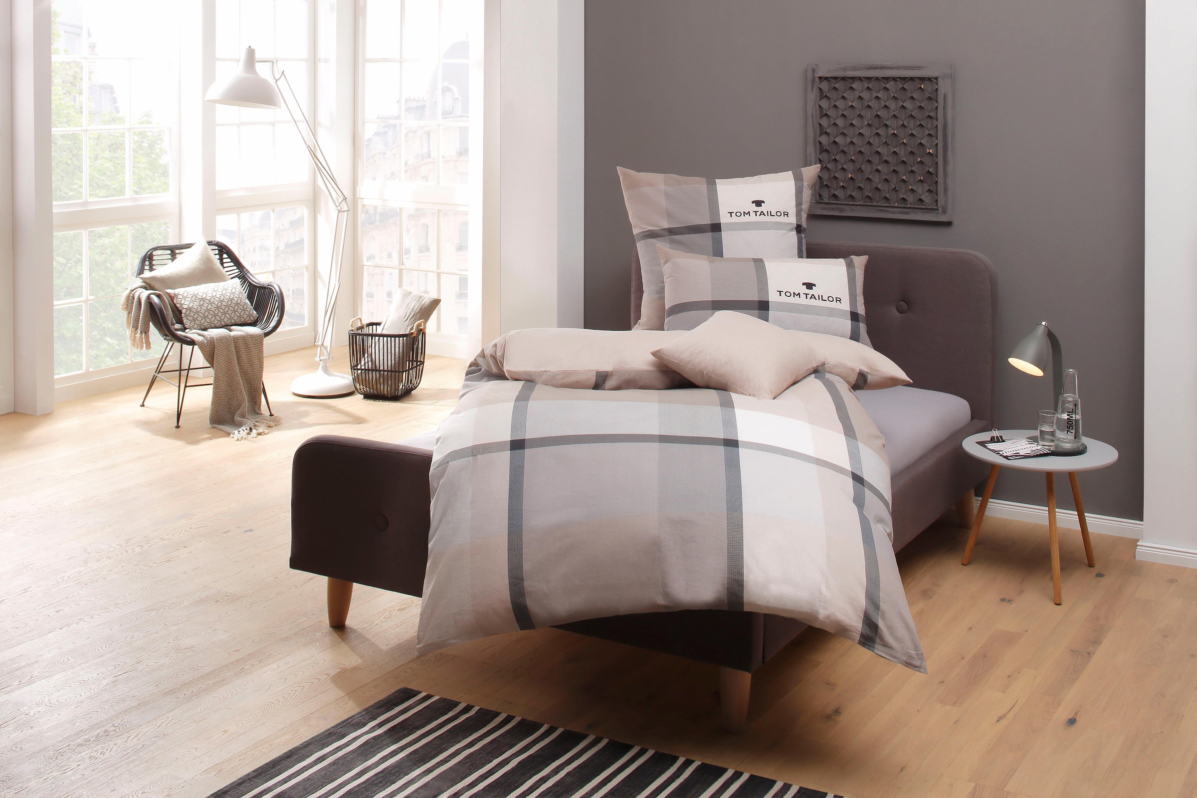 TOM TAILOR HOME Bettwäsche »Lenny in Gr. 135x200 oder 155x220 cm«, mit GRATIS-Zugabe: Kissenhülle